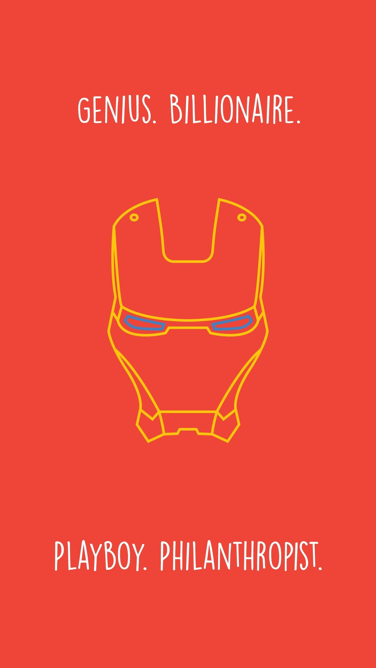 Minimalist Iron Man Wallpaper