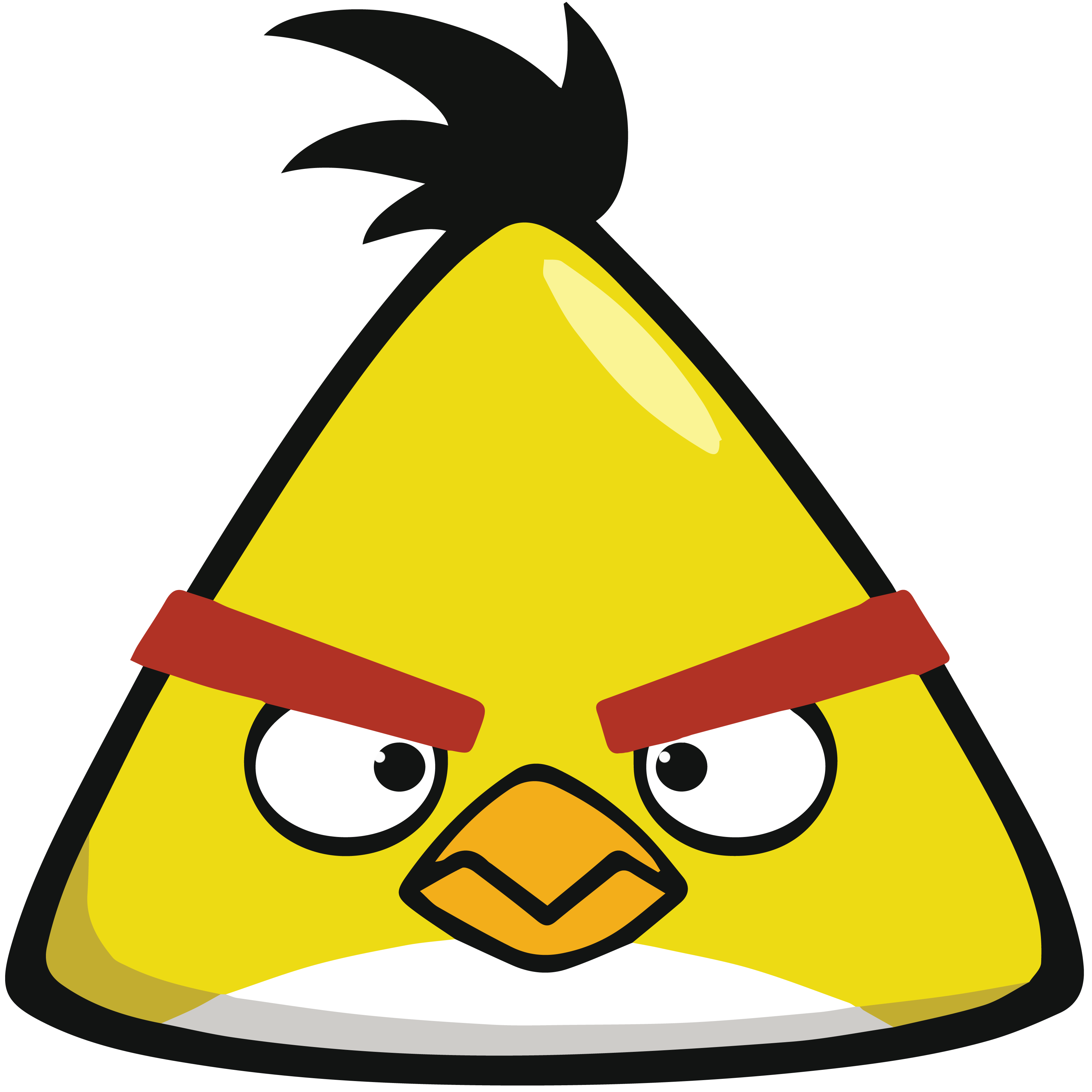 Angry Birds Chuck Yellow Cartoon HD Image for MacBook
