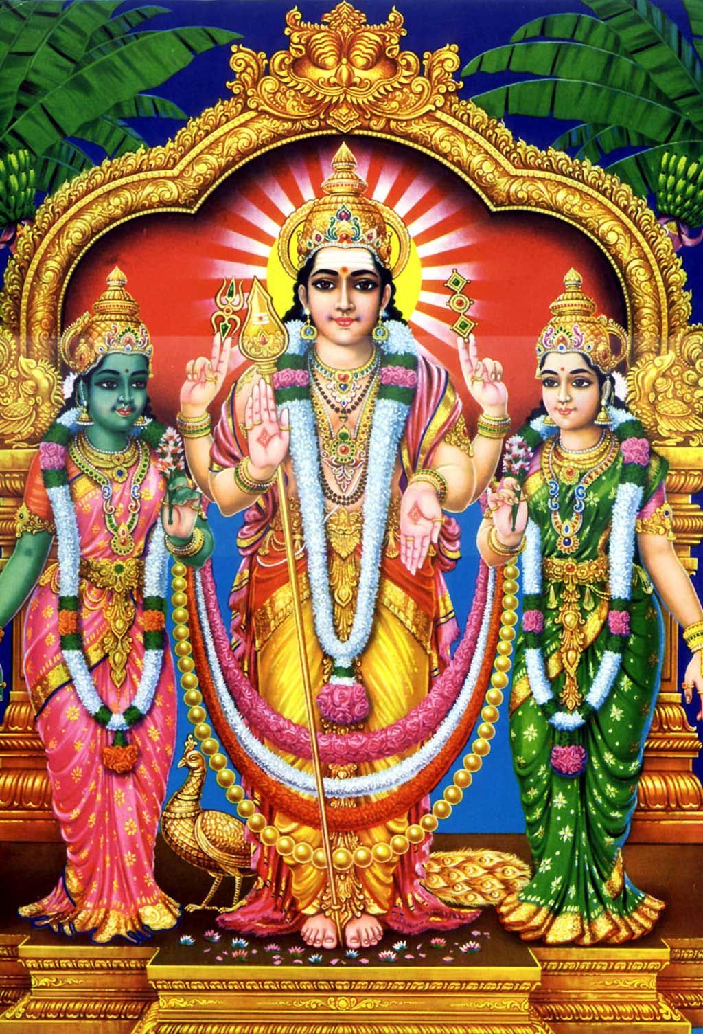 Kartikeya had 2 wife's. He married Valli by love and married