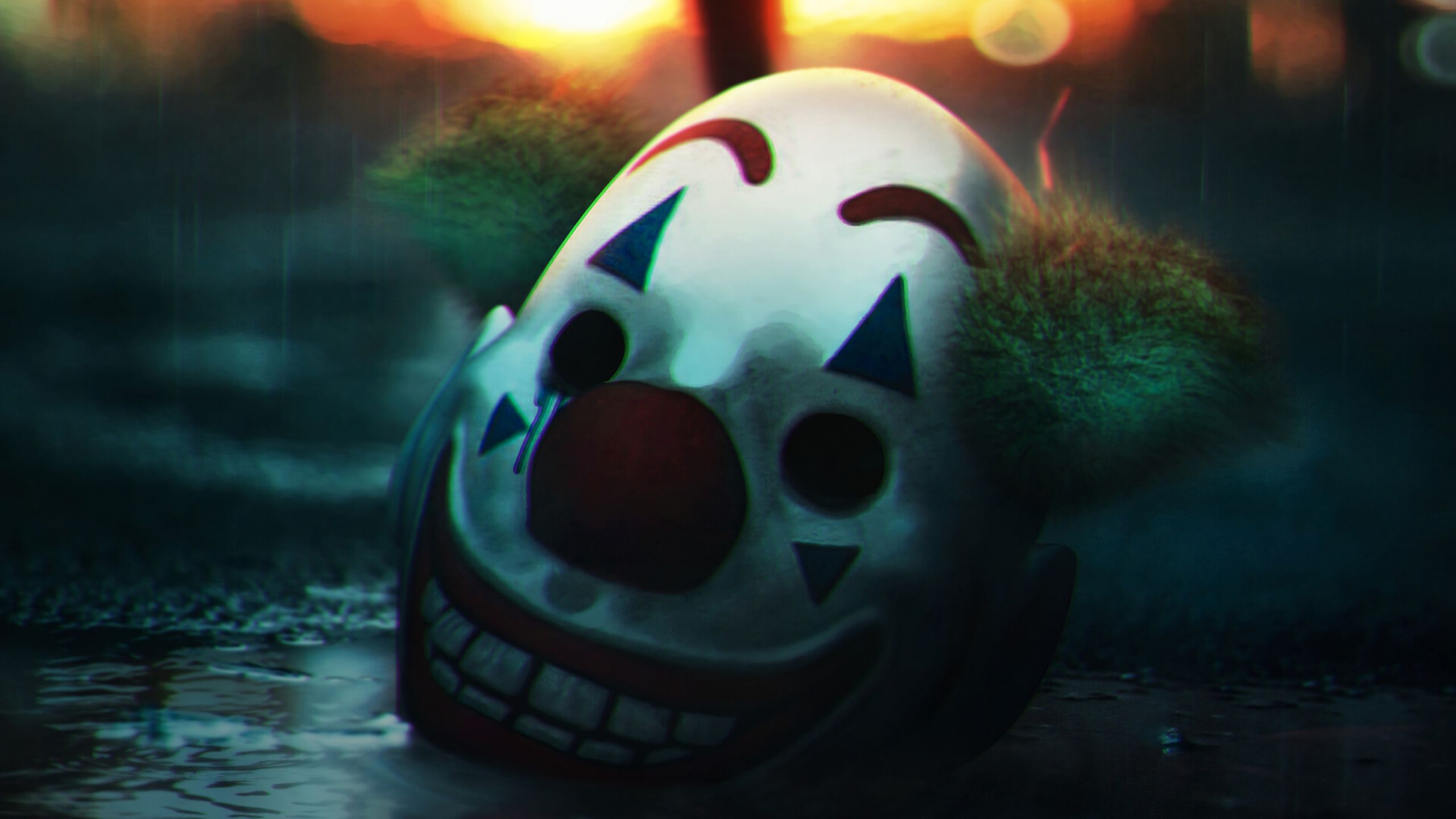 Creepy Joker Smile 1440P Resolution Wallpaper, HD Artist