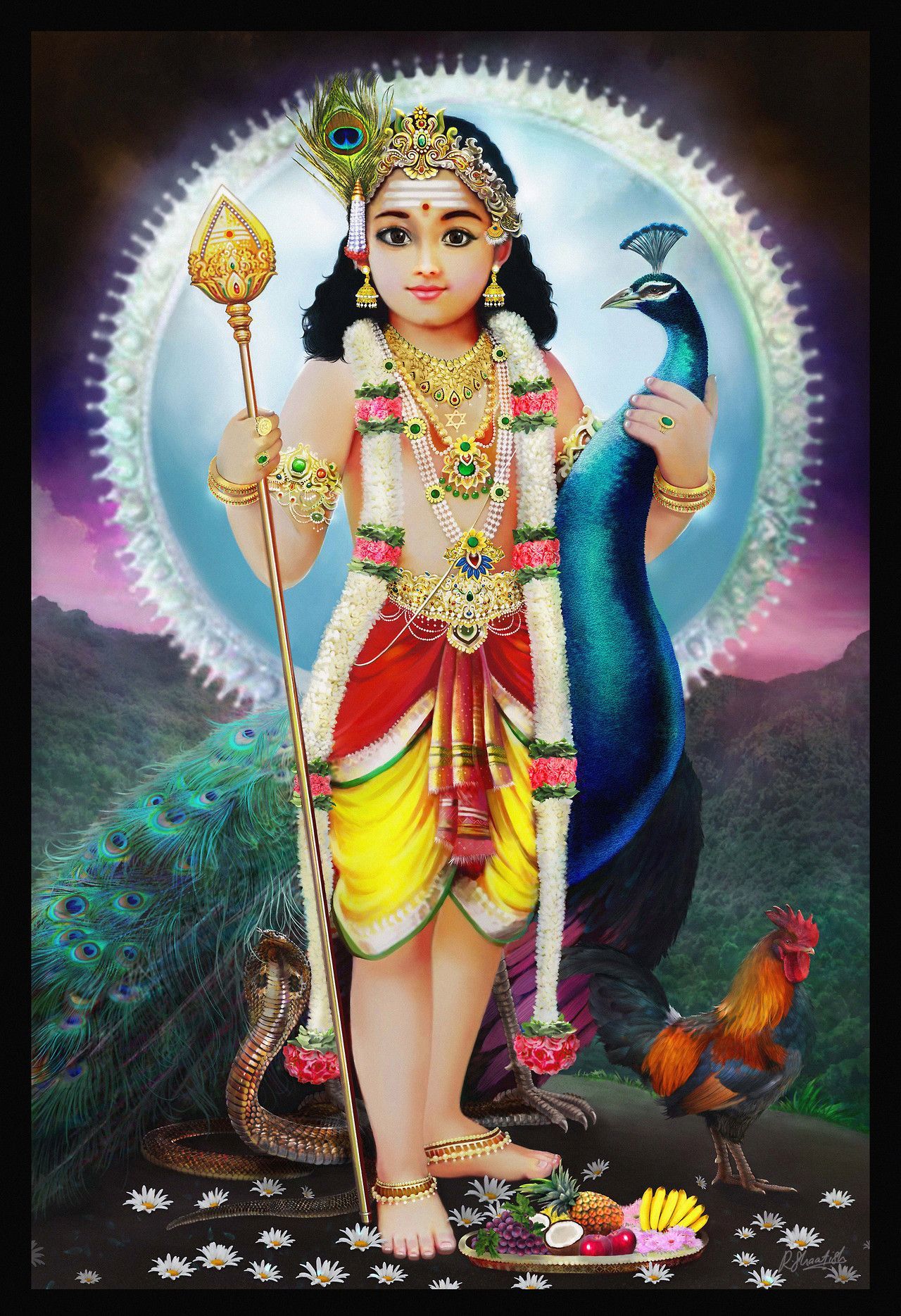 Lord Murugan Wallpaper by Yen Ching Liew