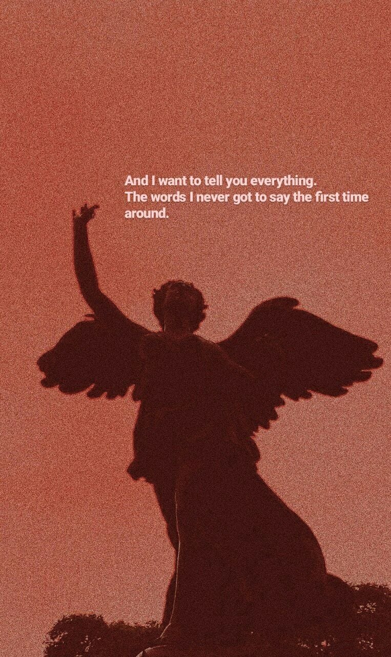 wallpaper, homescreen, angel and red