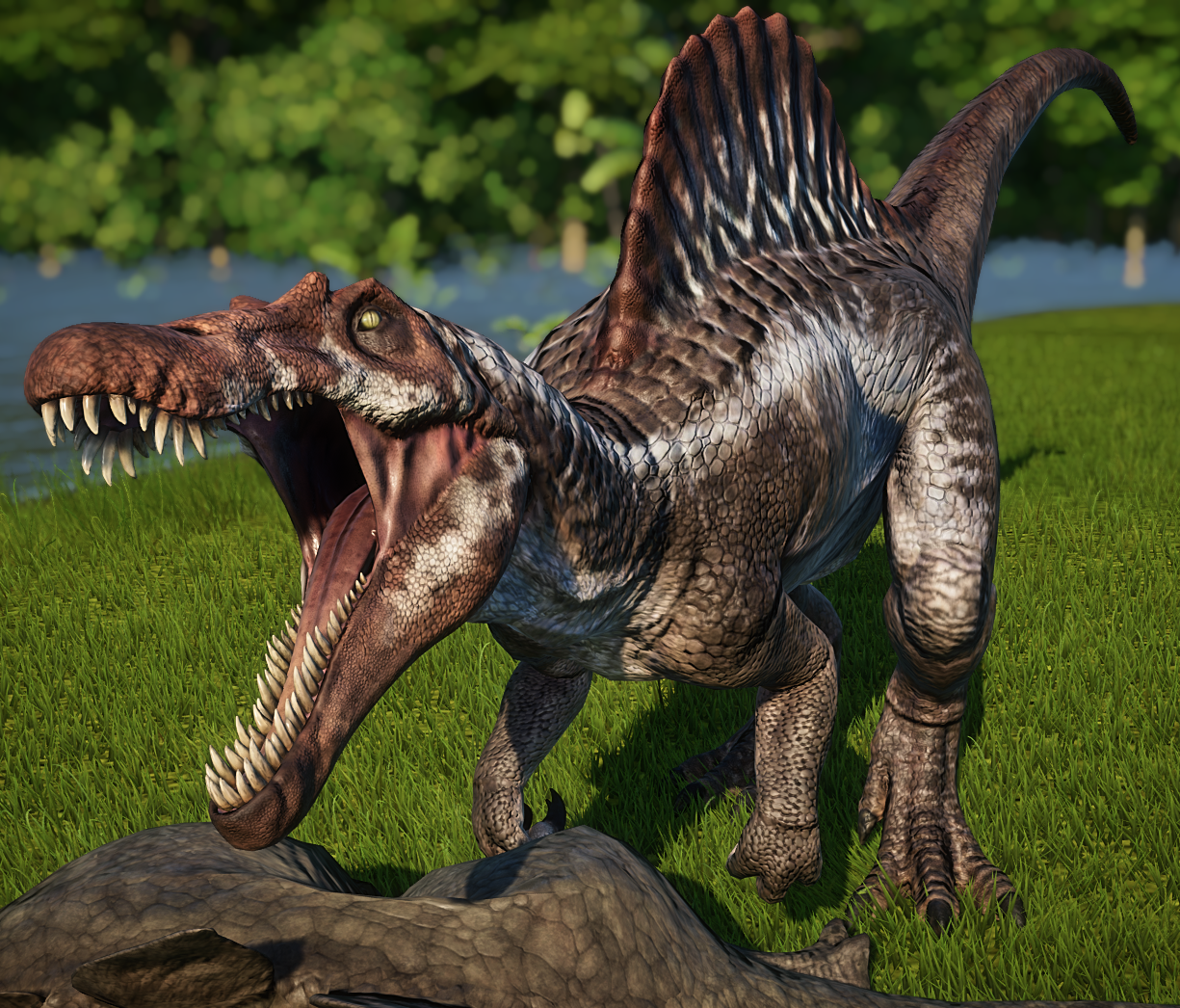 Spinosaurus (InGen) vs Indominus Rex