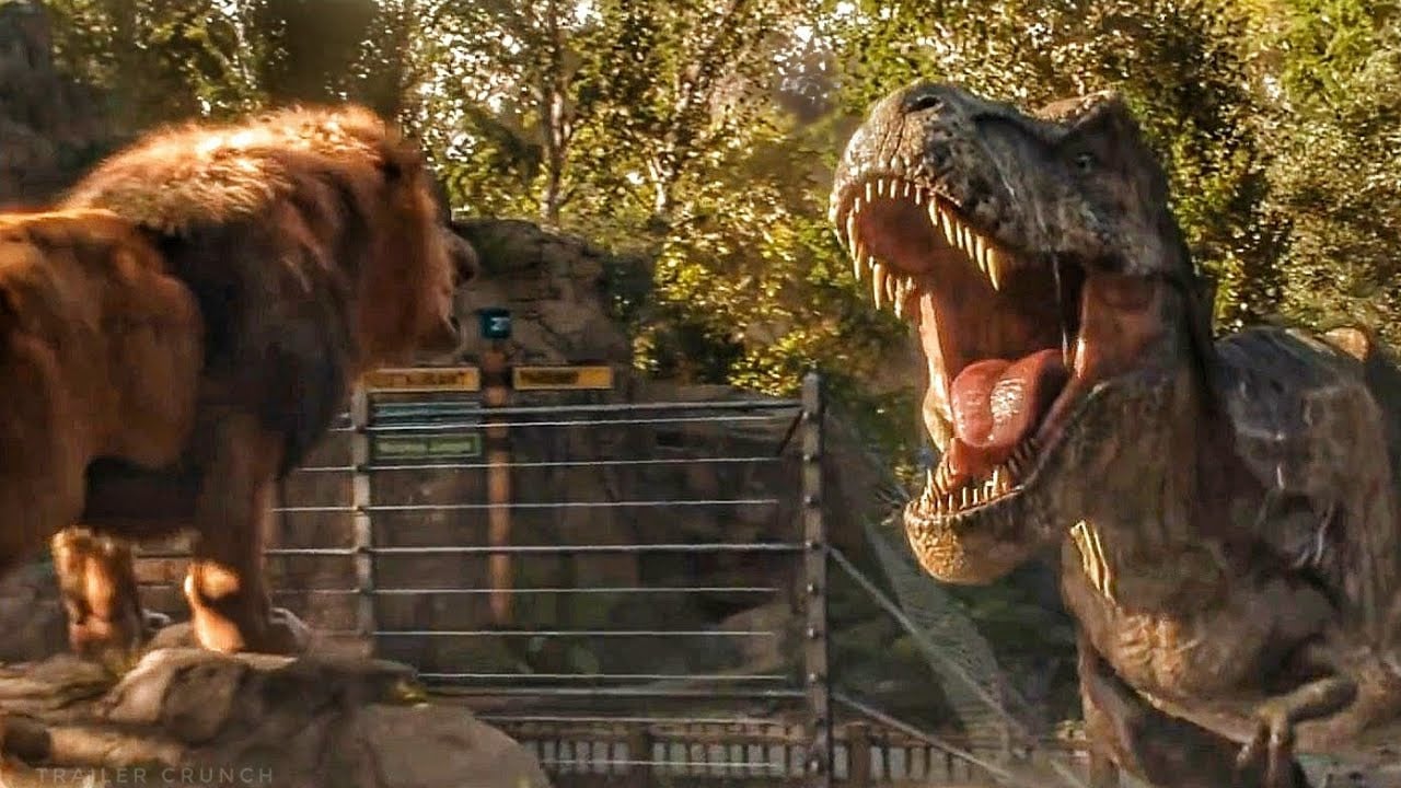 Welcome to Jurassic World / Lion vs T Rex Scene World