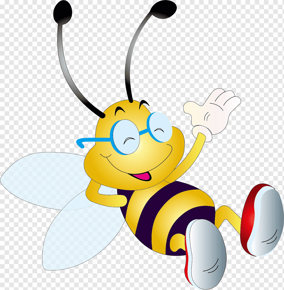 Honey bee Insect Bumblebee, Cartoon Bee, cartoon Character, heart
