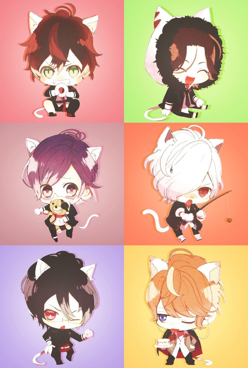 The Neko Versions of Sakamaki Brothers amoureux fan Art