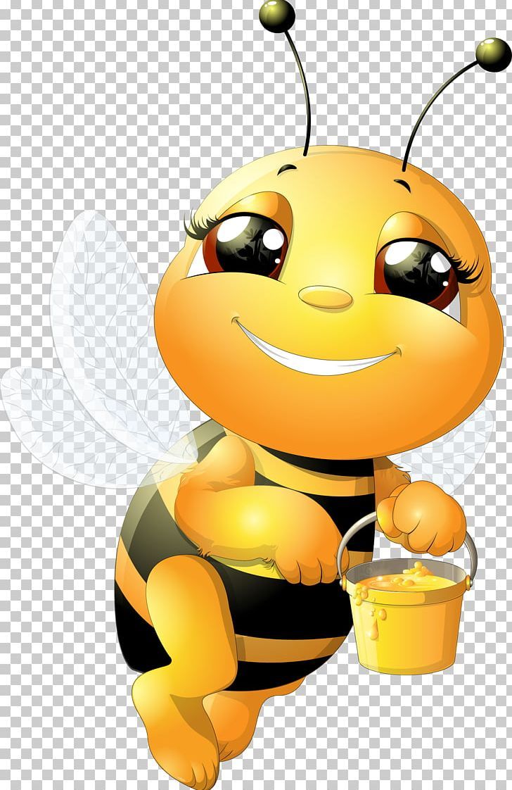 Honey Bee Bumblebee PNG, Clipart, Bee Hive, Bees Vector, Cartoon