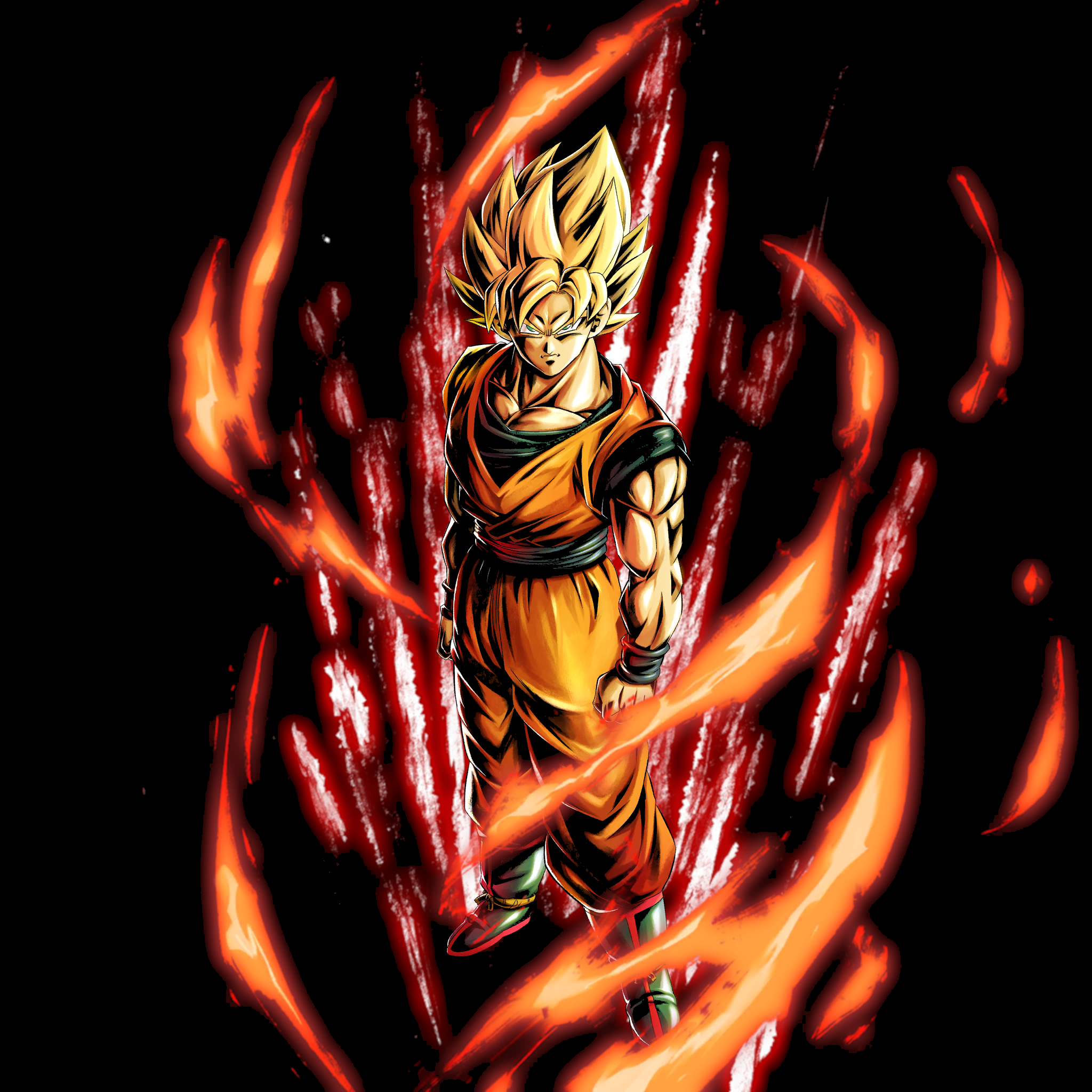 Super Saiyan Goku 57.41% True Black Amoled Wallpaper