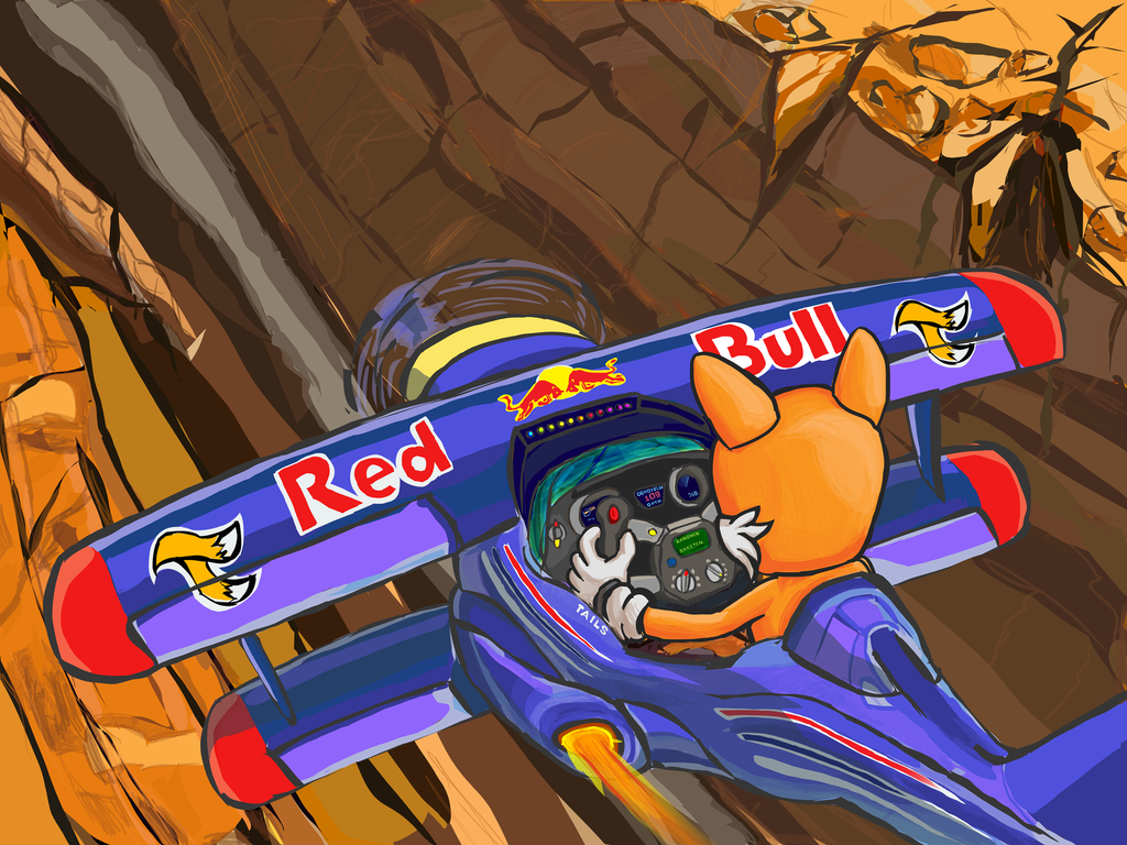 Sponsored by Red Bull. Sonic the Hedgehog