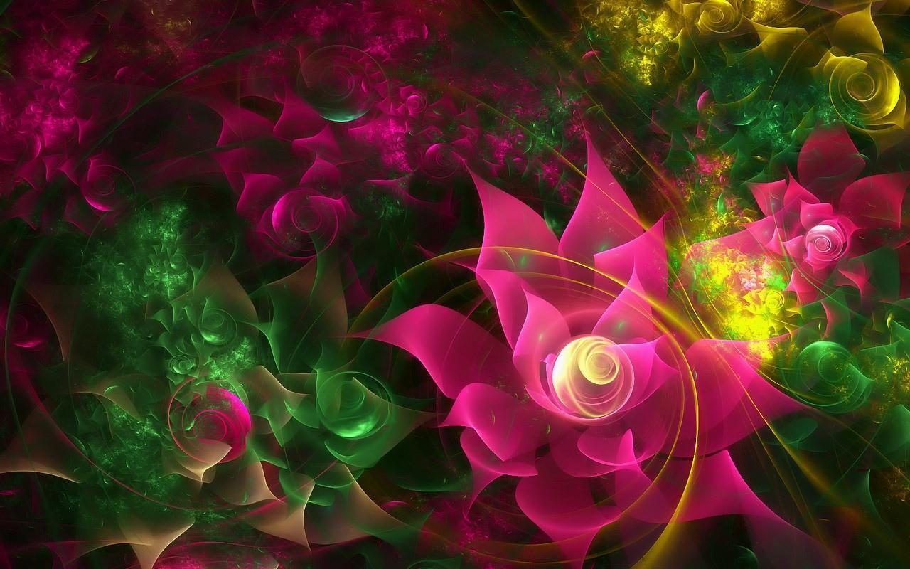 Glowing Flowers Live Wallpaper for Android
