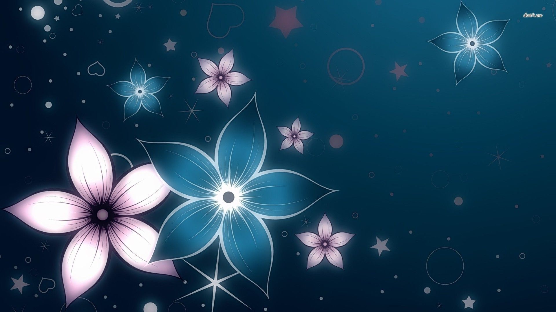 Glowing Flower Wallpaper