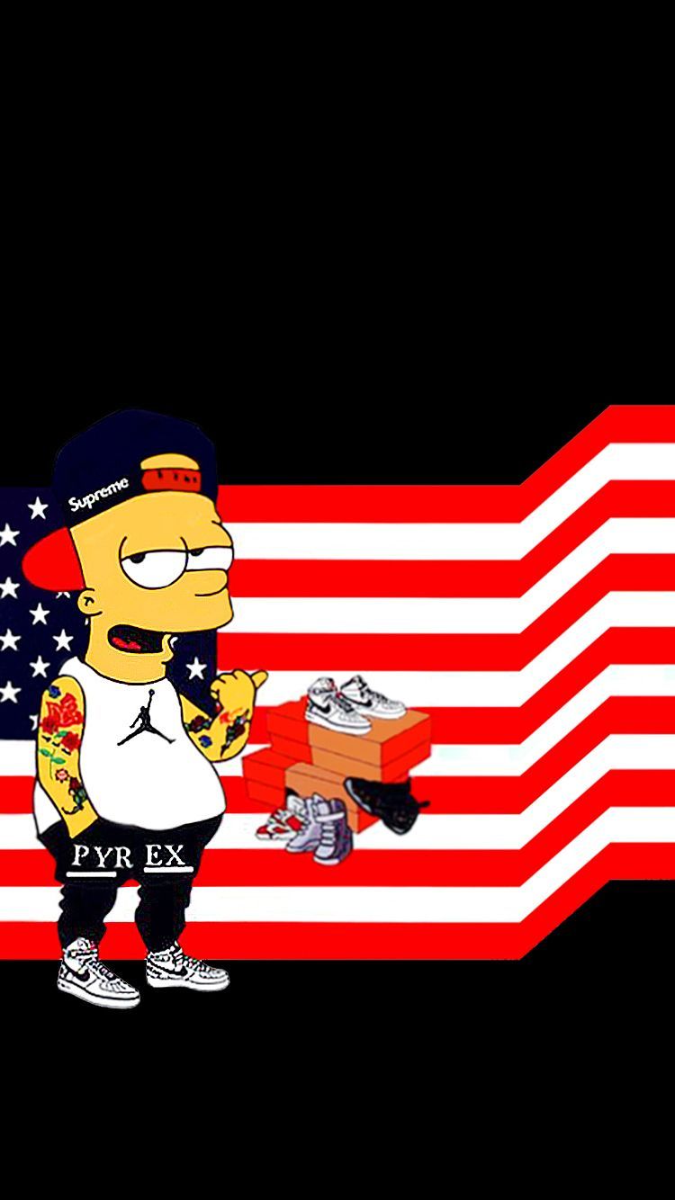 2023 Bart simpson middle finger wallpaper Homer Wallpaper