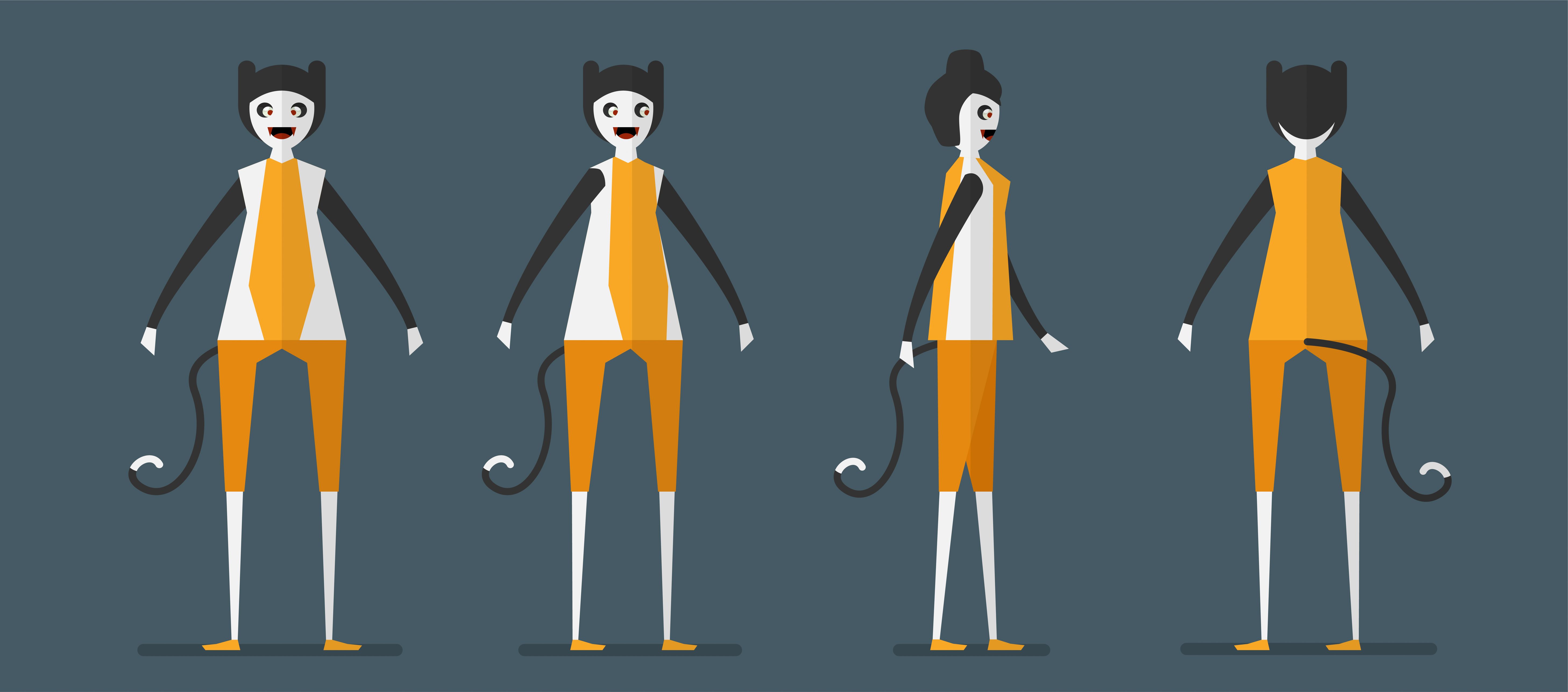 Character design of cat ghost for Halloween day, 31 October