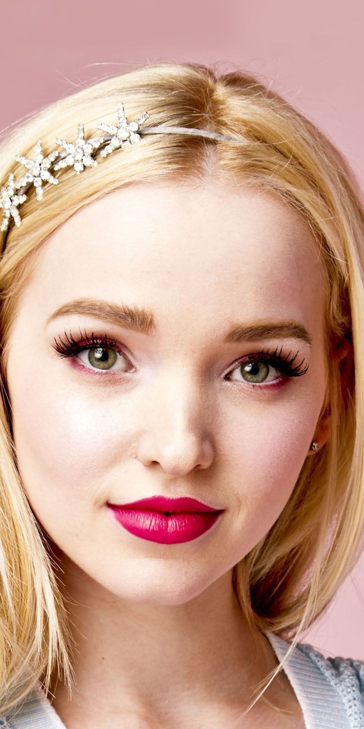 stunning wallpaper Pink lips, gorgeous, Dove Cameron wallpaper