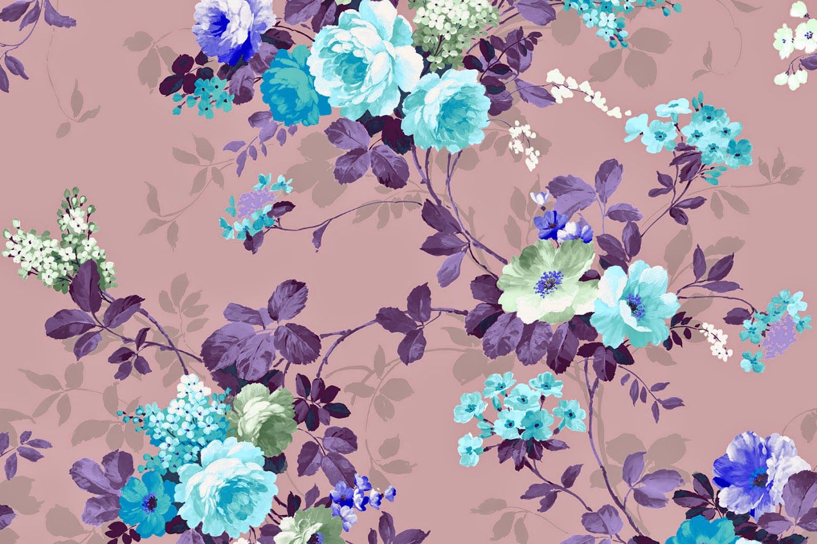 Pink Vintage Floral Wallpaper Spring Wallpaper For Desktop Wallpaper & Background Download