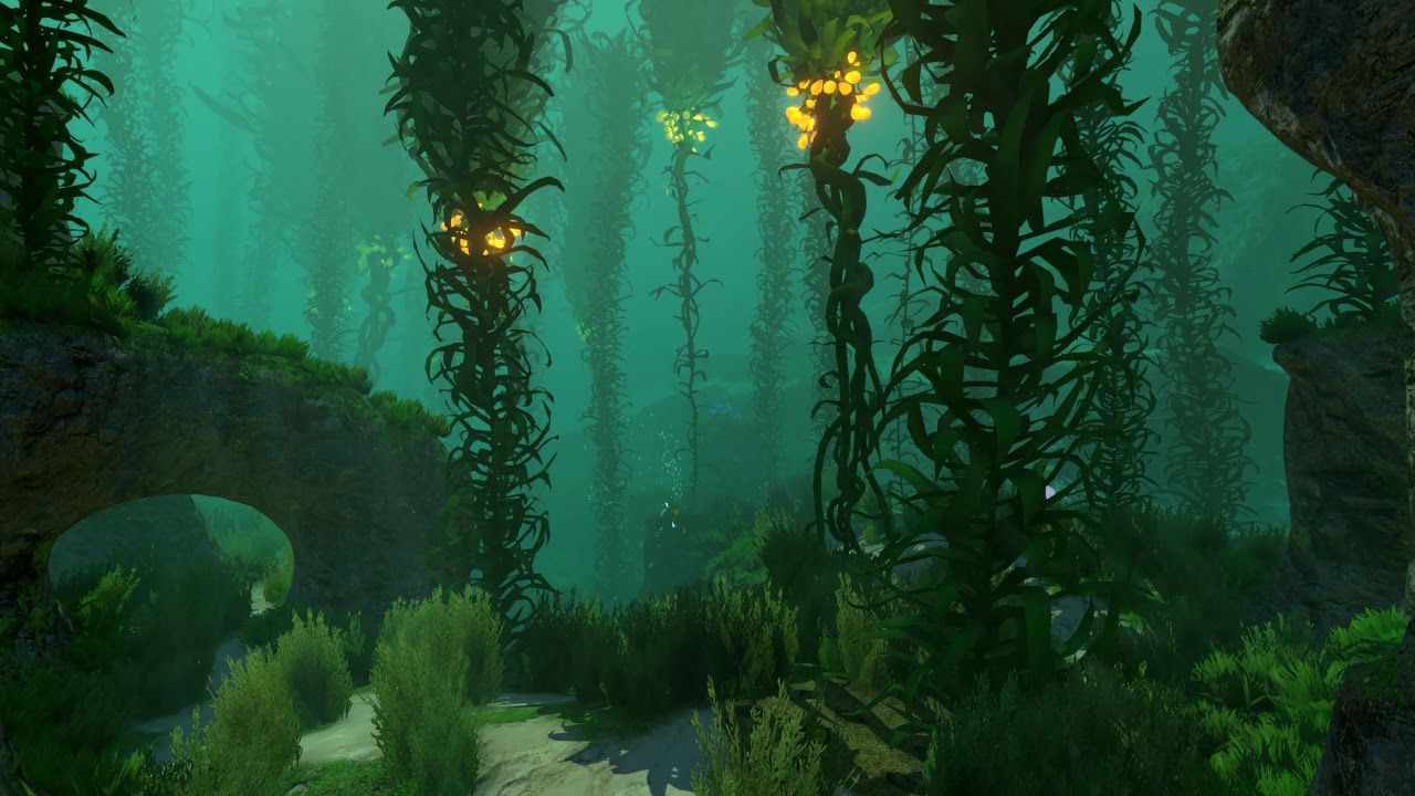 The Glowing Kelp Forest - (Subnautica)