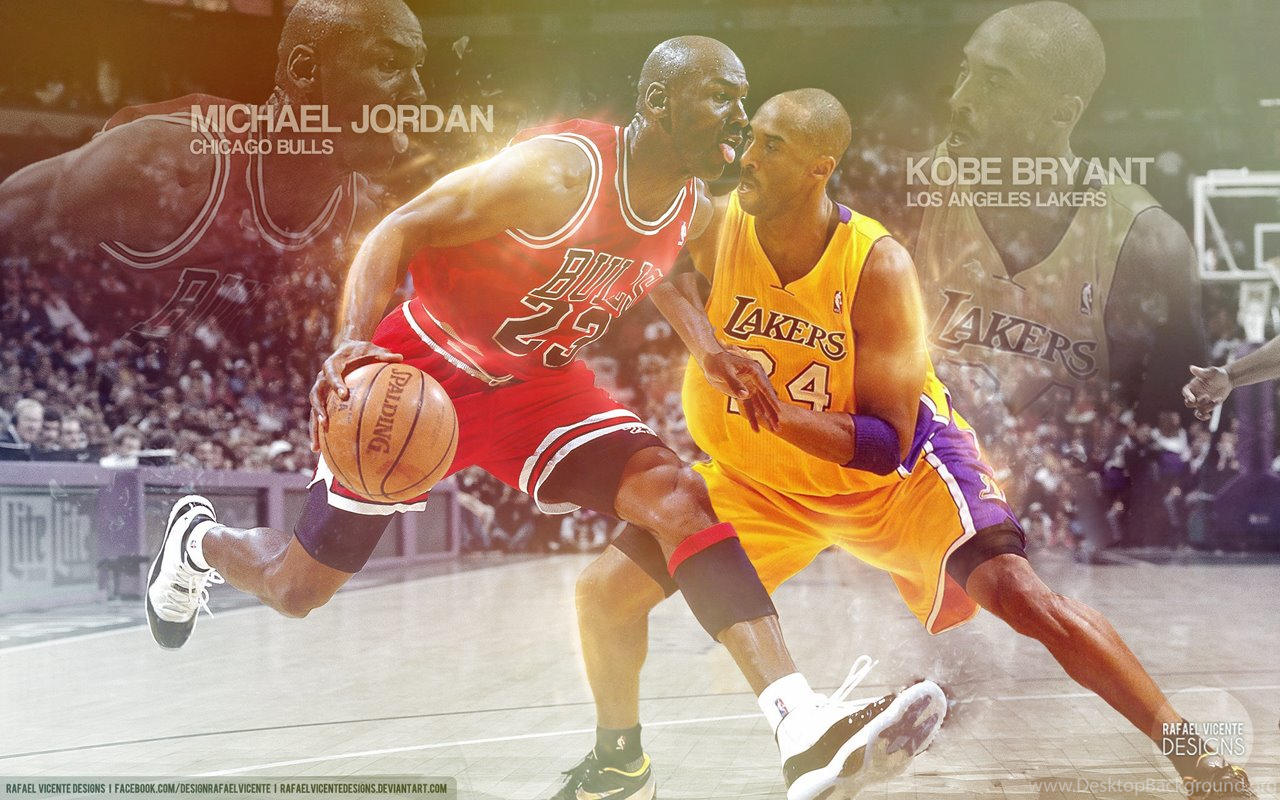 Kobe Vs Jordan NBA Wallpaper Streetball Desktop Background