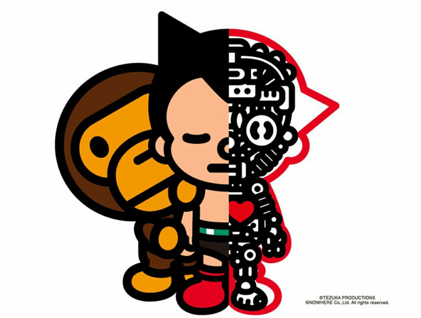 Baby milo x Astro Boy. Astro boy, Graffiti characters, A bathing ape
