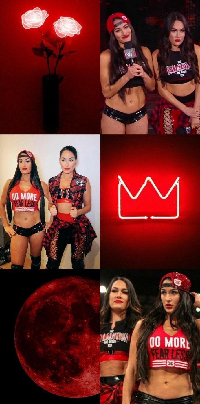 The Bella Twins Red Aesthetic Wallpaper. If you want one pls