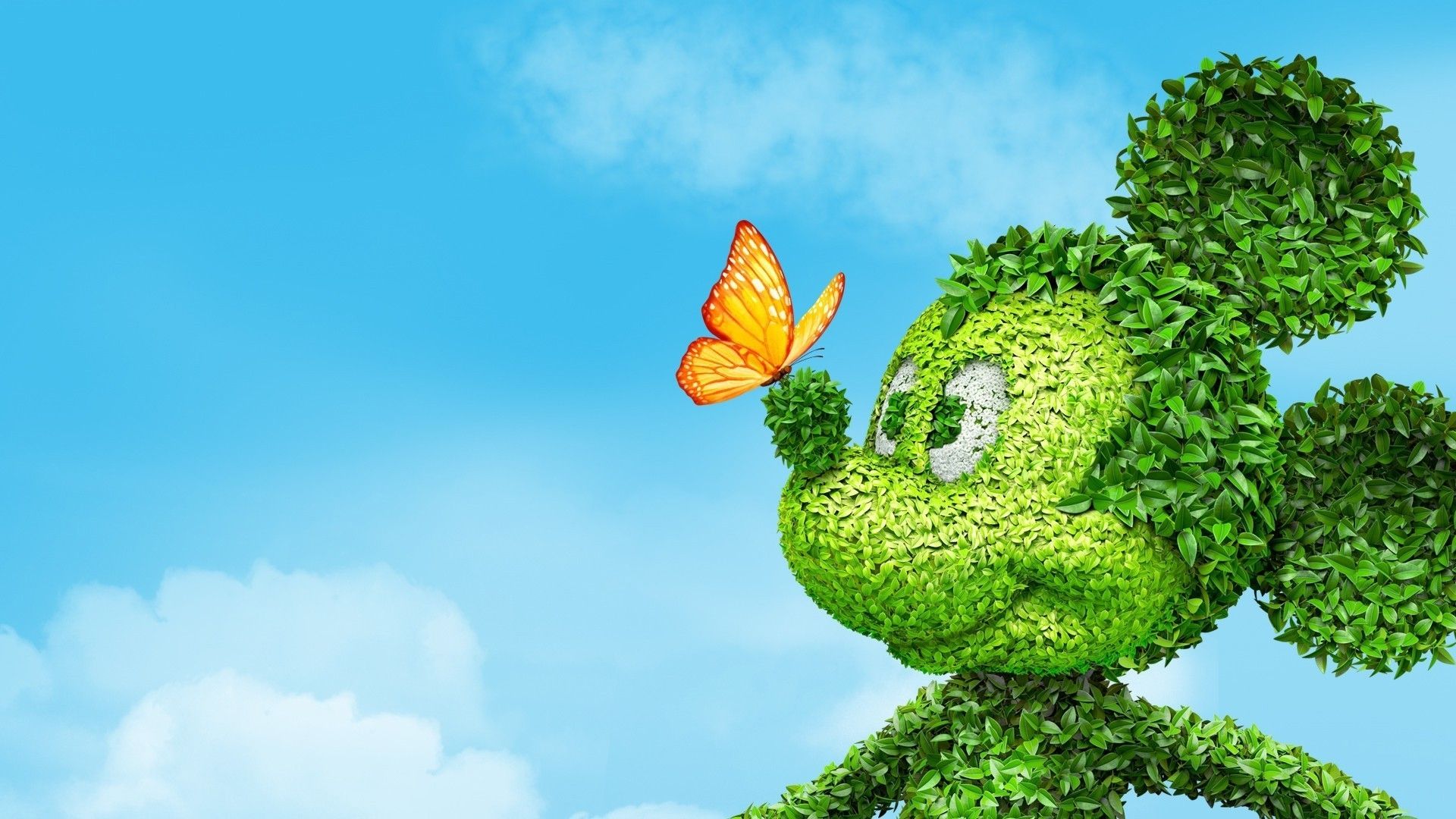 Mickey Mouse Topiary desktop PC and Mac wallpaper