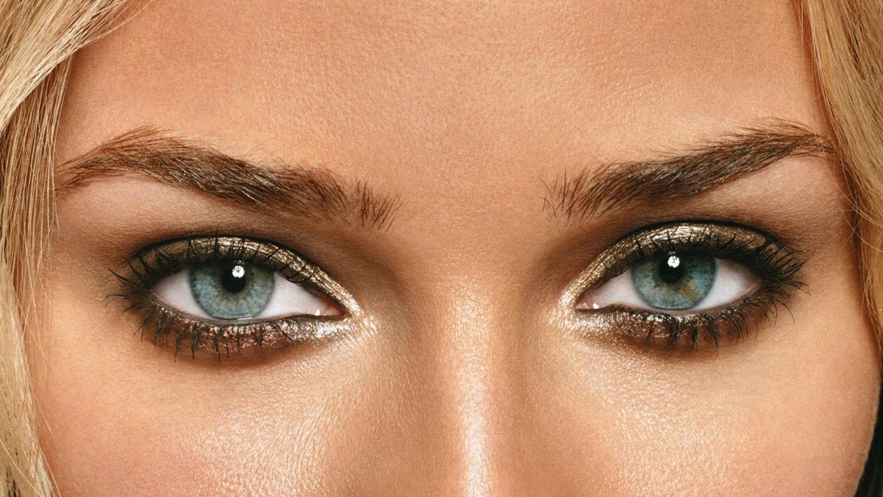 Women Close Up Eyes Actress Models Diane Kruger Faces Wallpaper