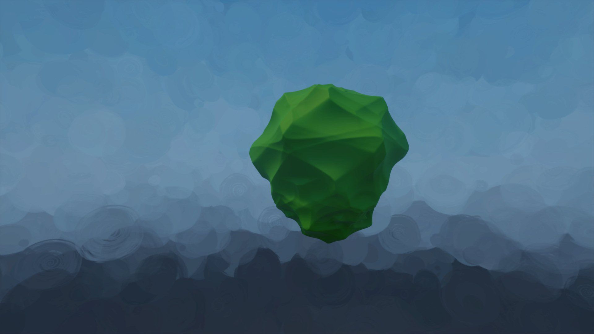 Photos of glowing green gem simple crystal