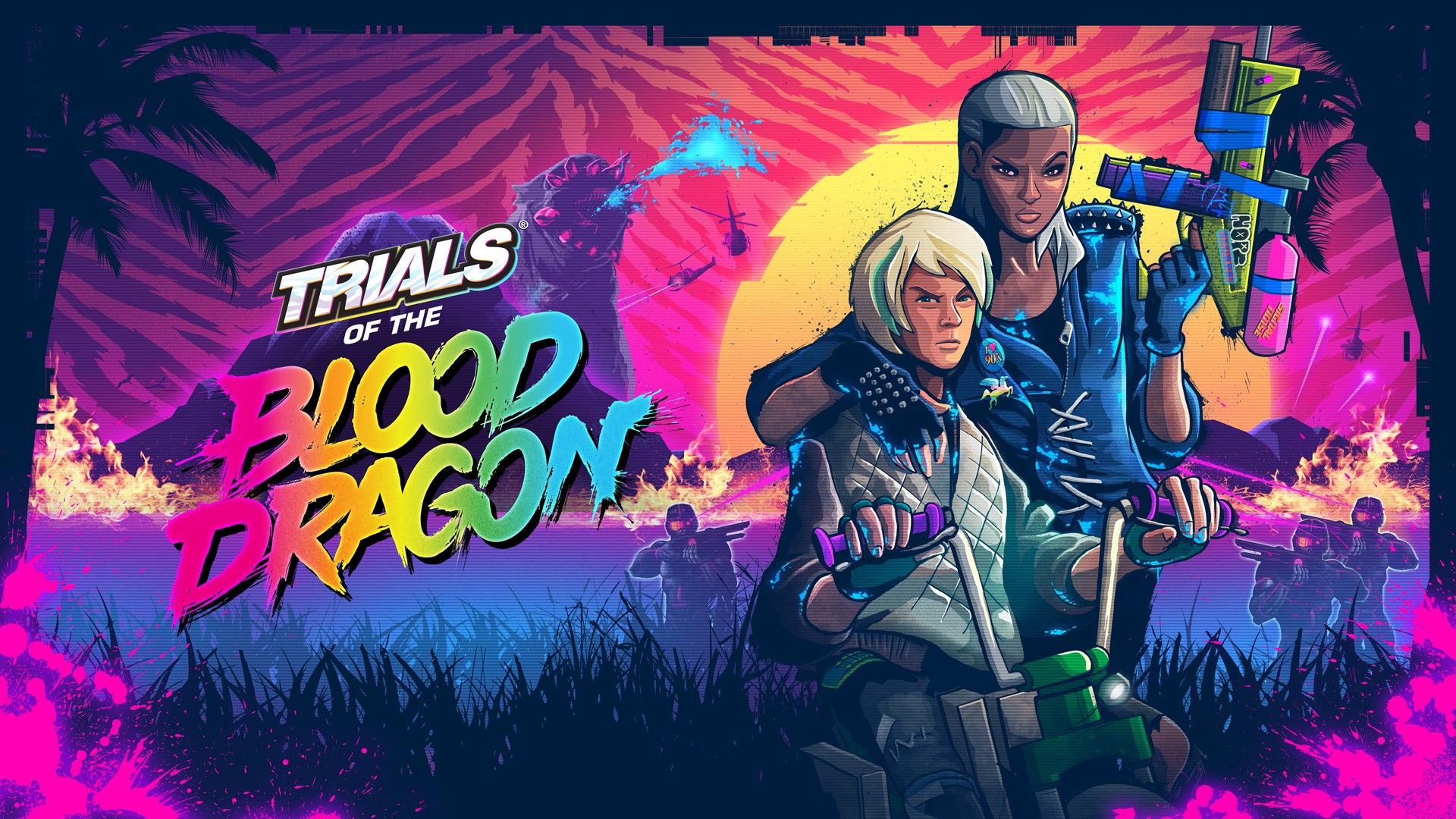 Trials of the Blood Dragon HD Wallpaper. Background Image