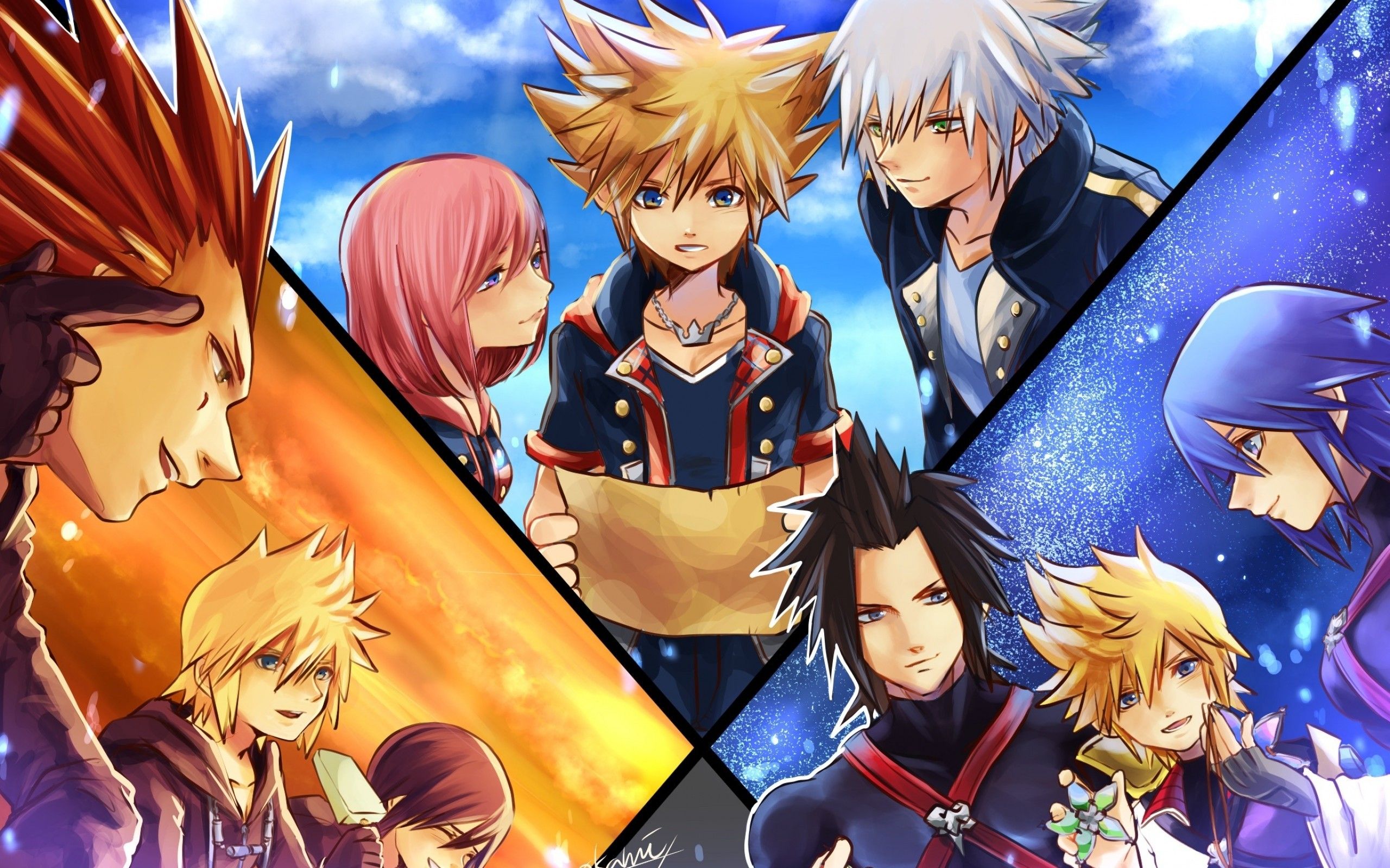 Download 2560x1600 Kingdom Hearts Series, Ventus, Terra, Aqua