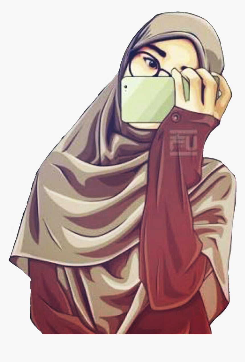 Beautiful Hijab Girl Clipart
