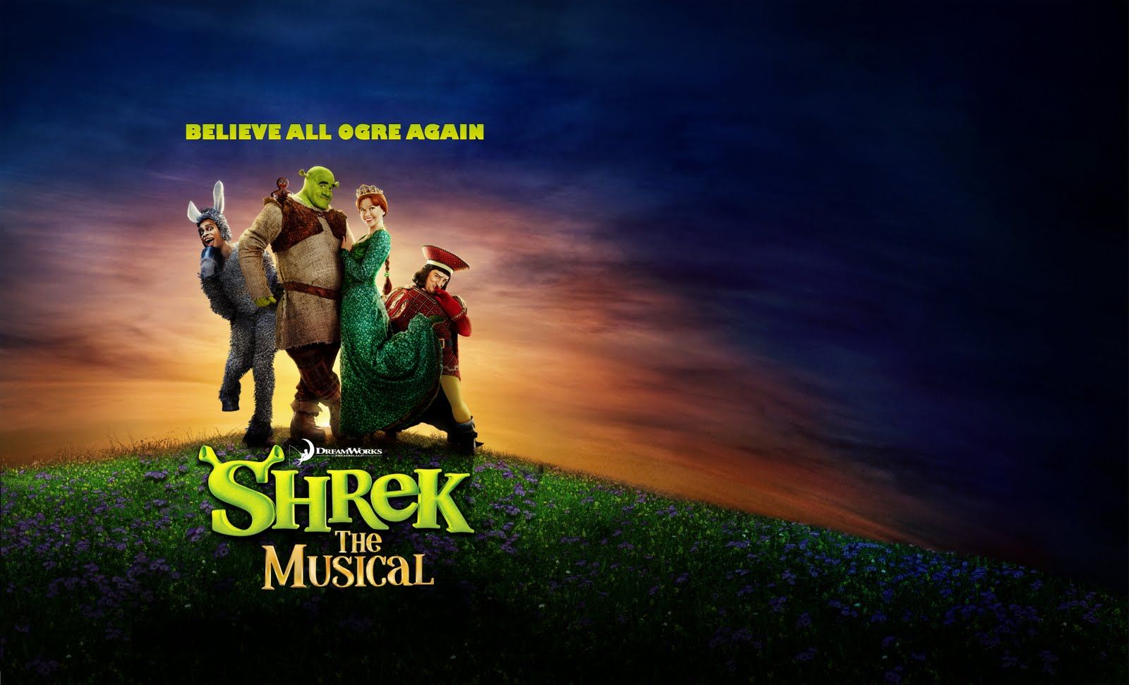 Why is musical about shrek successful ответы. Шрек мюзикл. Шрек мюзикл постеры. Шрек афиша. Шрек волшебник.