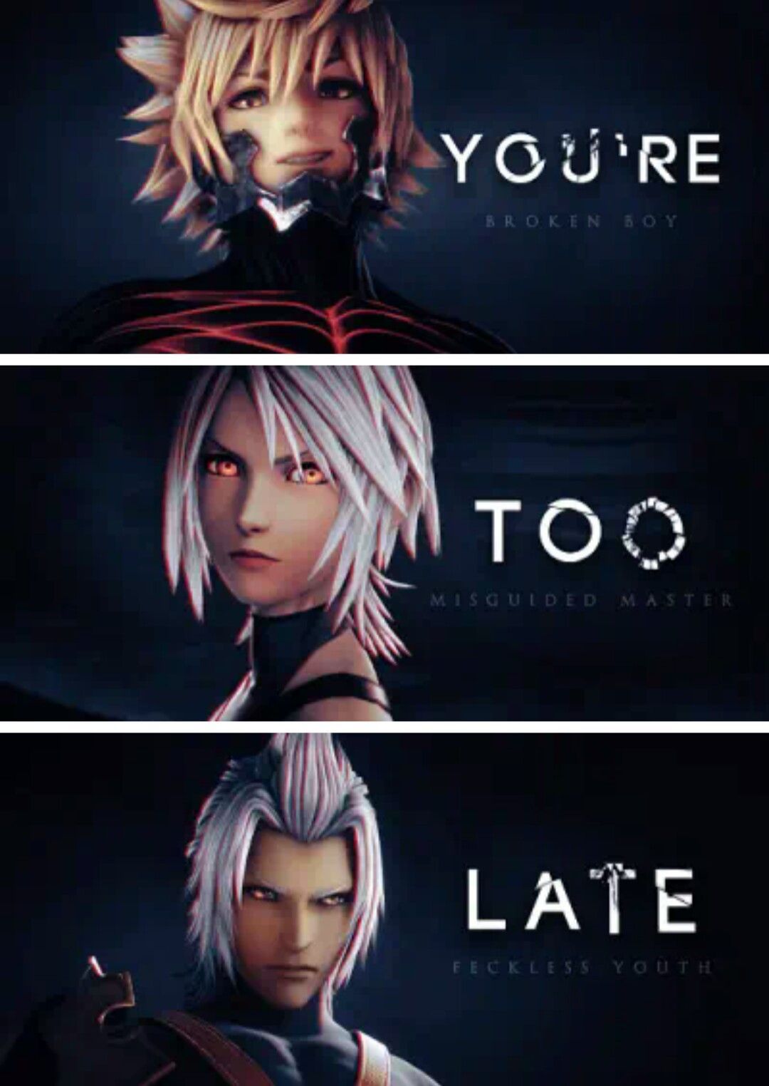 I don't understand why Aqua's gonna get darkified, like