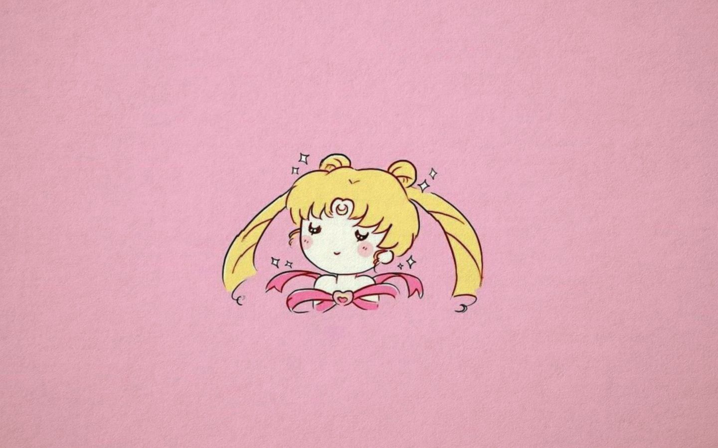 Wallpaper Chibi Sailor Moon (1440 × 900). Sailor moon wallpaper, Sailor moon background, Sailor moon aesthetic