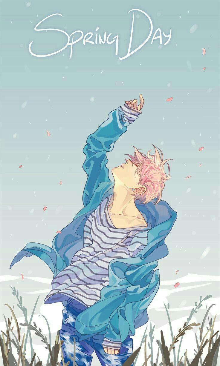 Spring day You never walk alone. Bts drawings, Bts wallpaper, Bts