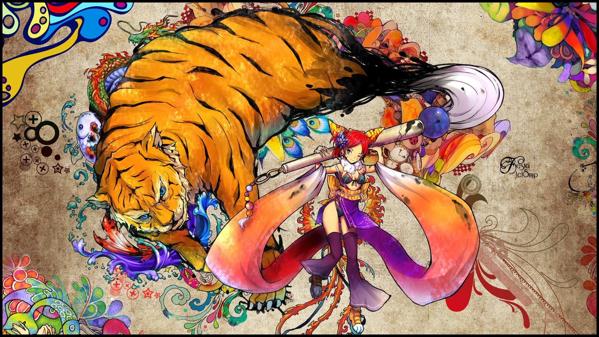 Kawaii Anime Tiger Wallpapers