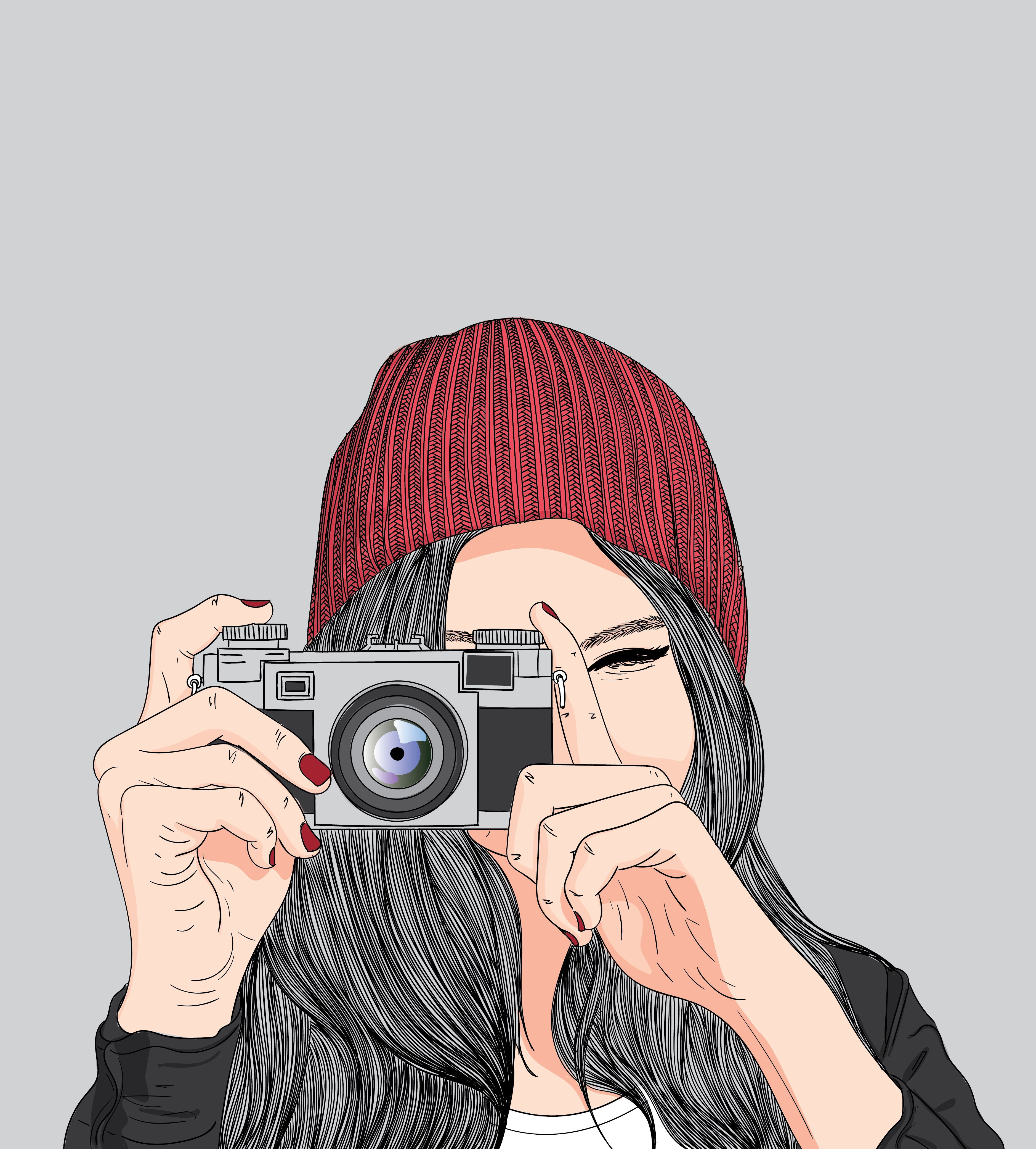 Girl With Camera Wallpapers - Wallpaper Cave