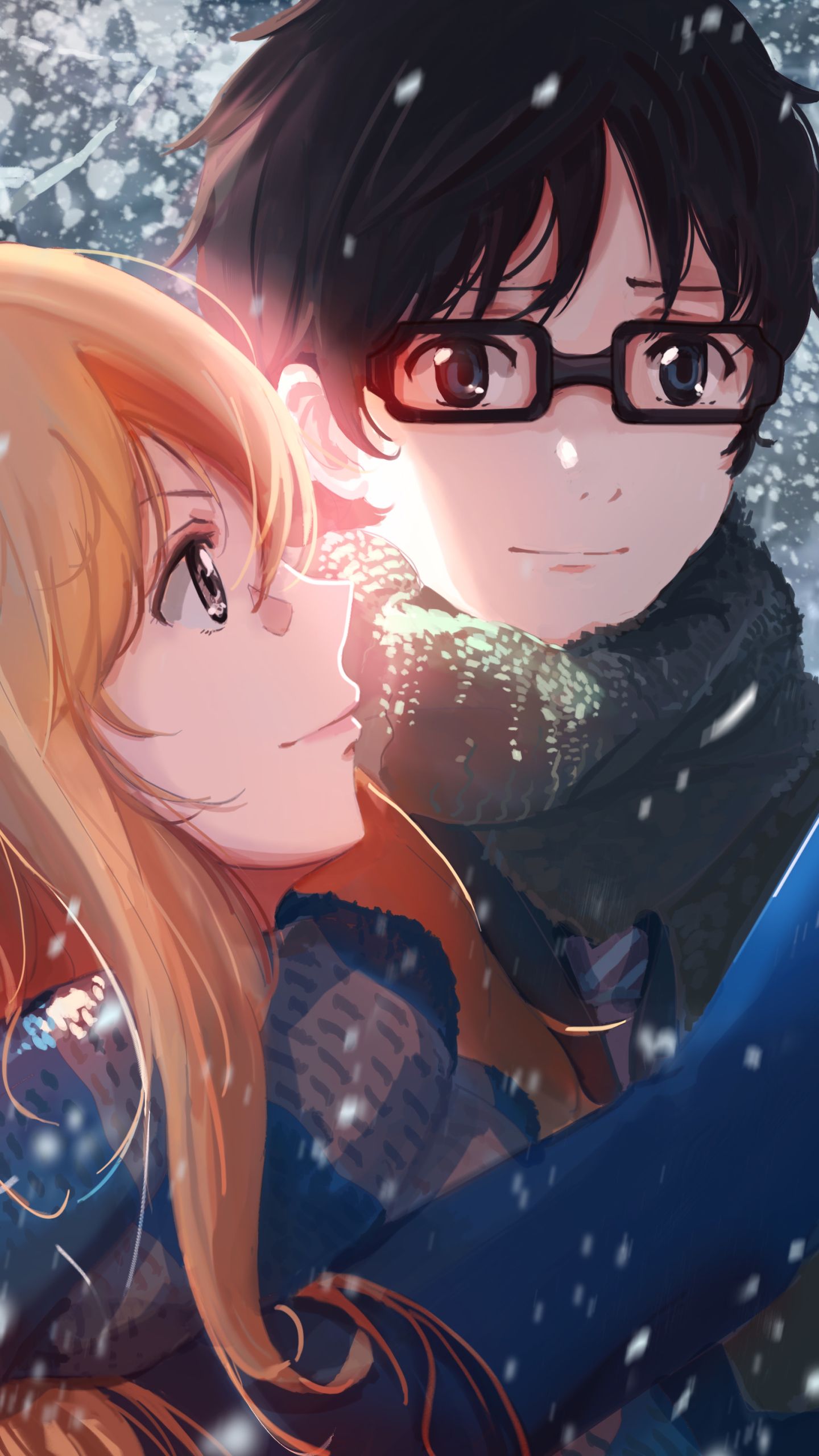Anime Your Lie In April (1440x2560) Wallpaper