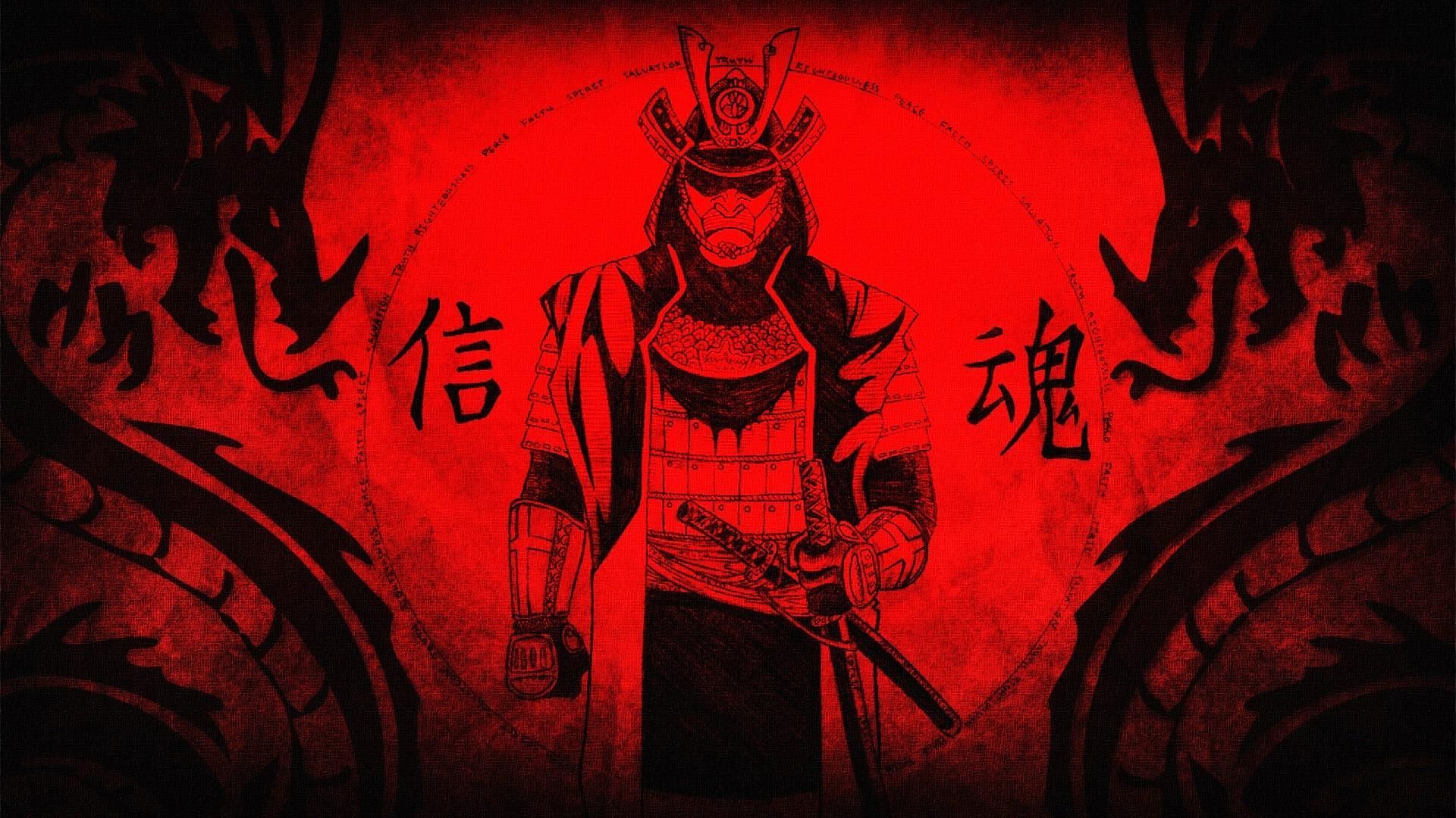 Red Samurai Wallpaper Free Red Samurai Background