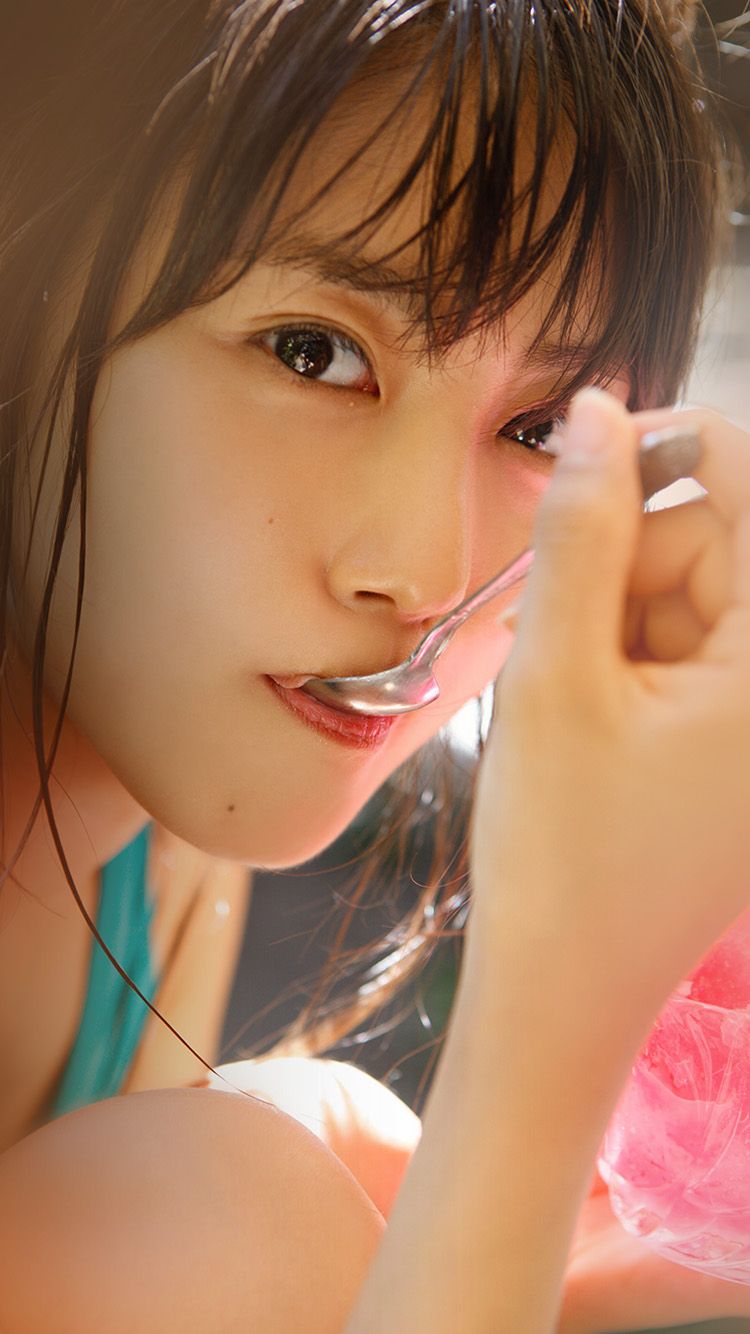 Asian Girl Japanese Spoon Cute