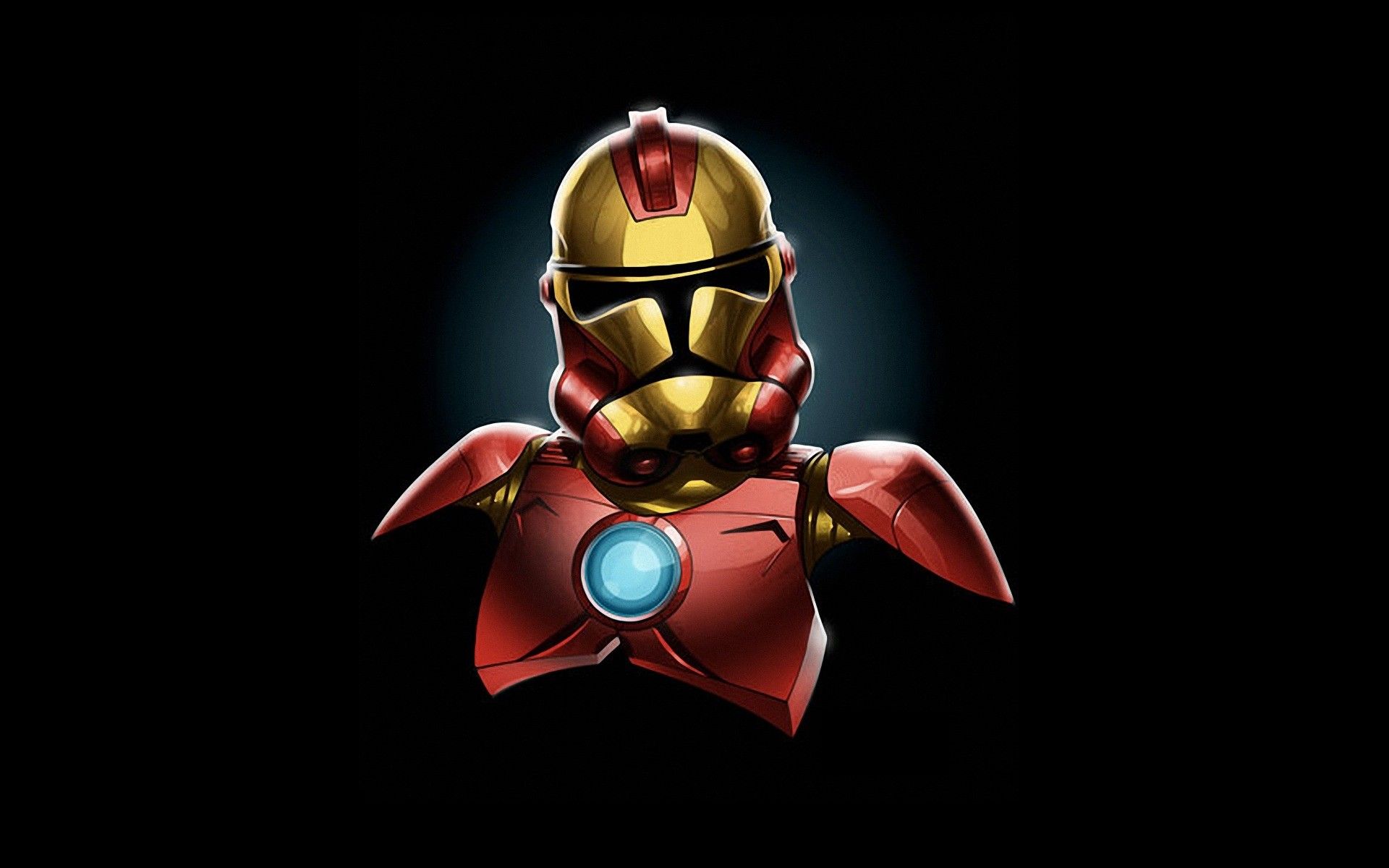 Star wars minimalistic iron man stormtroopers marvel comics