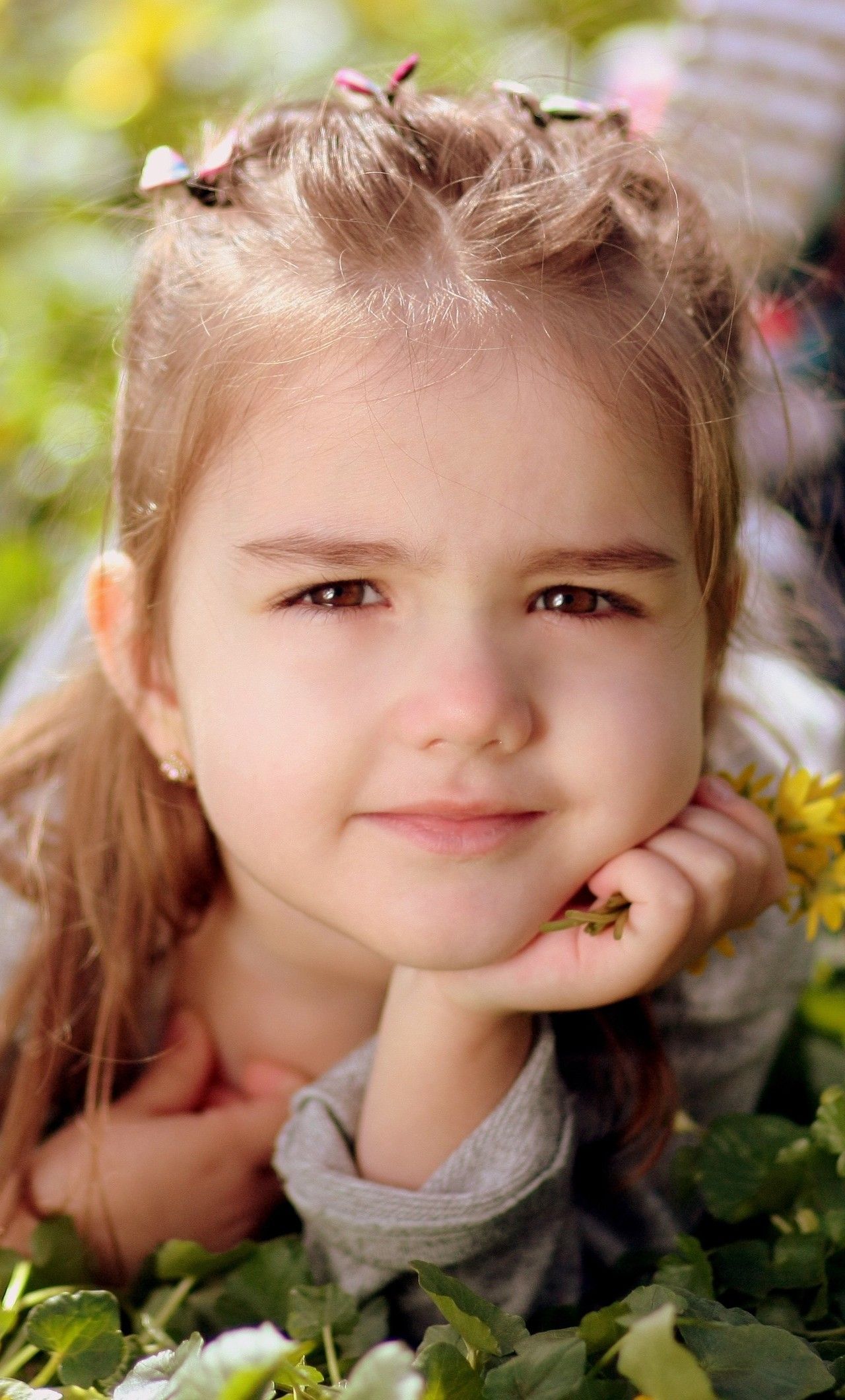 Cute Kid Girl Toddler iPhone HD 4k Wallpaper, Image