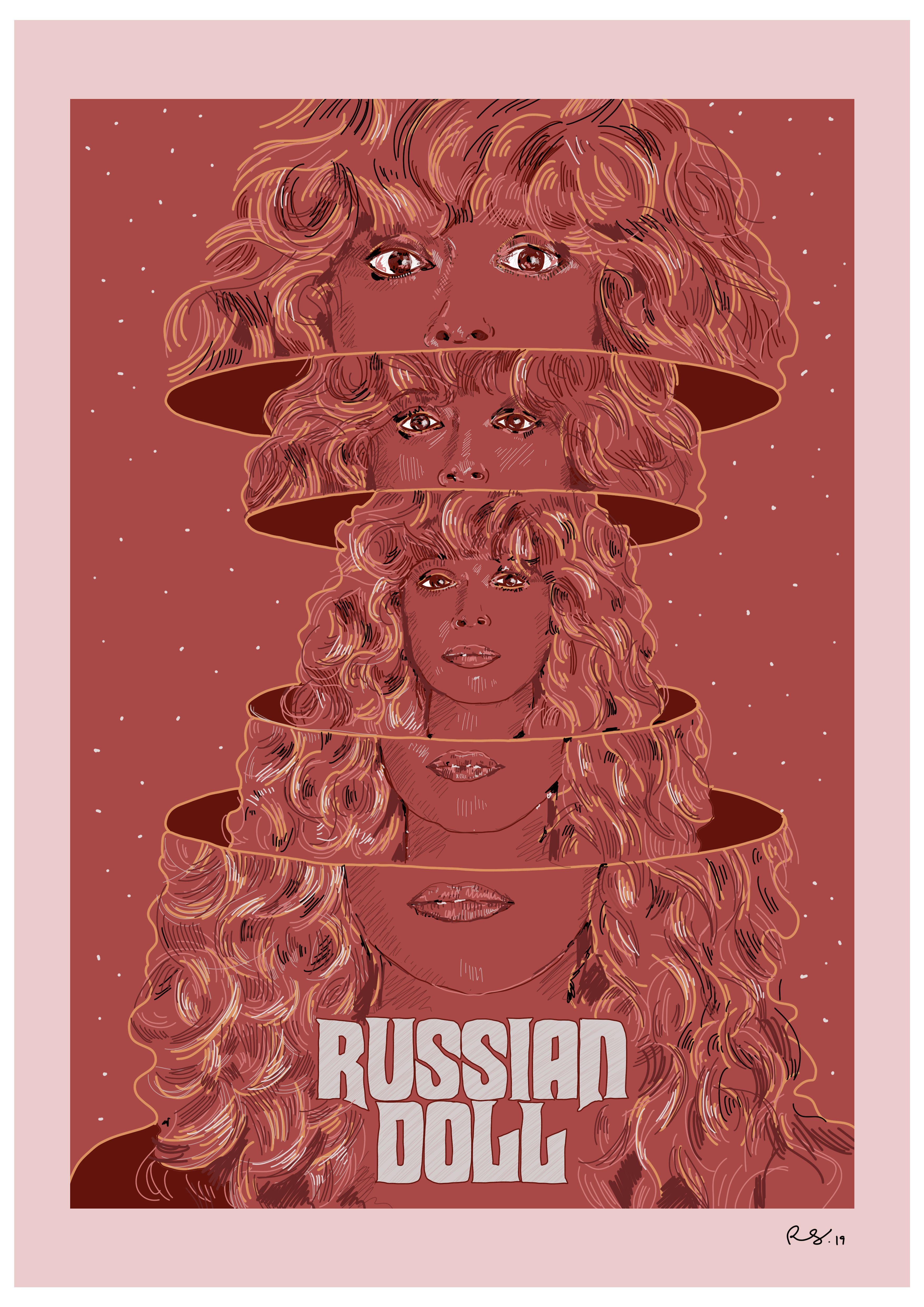 Russian Doll, Netflix 2019. Russian doll, Dolls, Illustration print
