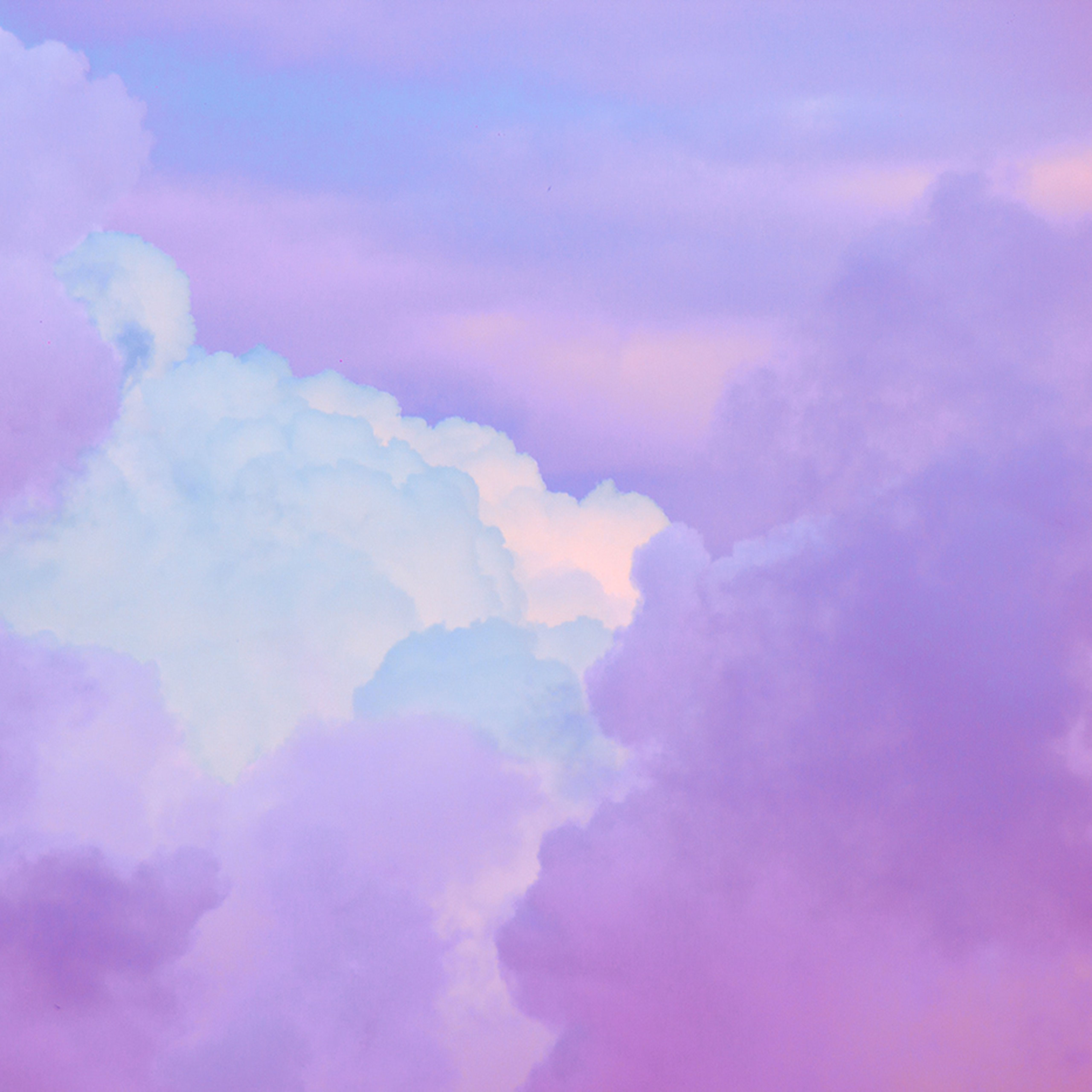 Cloud Sky Purple Art Wallpaper