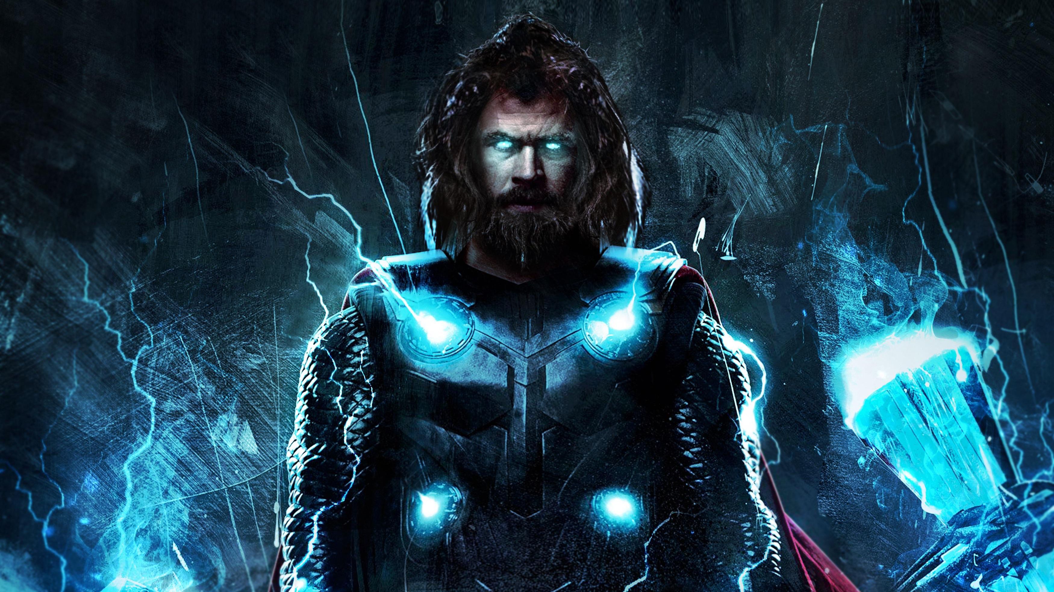 4k Thor In Avengers Endgame, HD Superheroes, 4k Wallpaper, Image