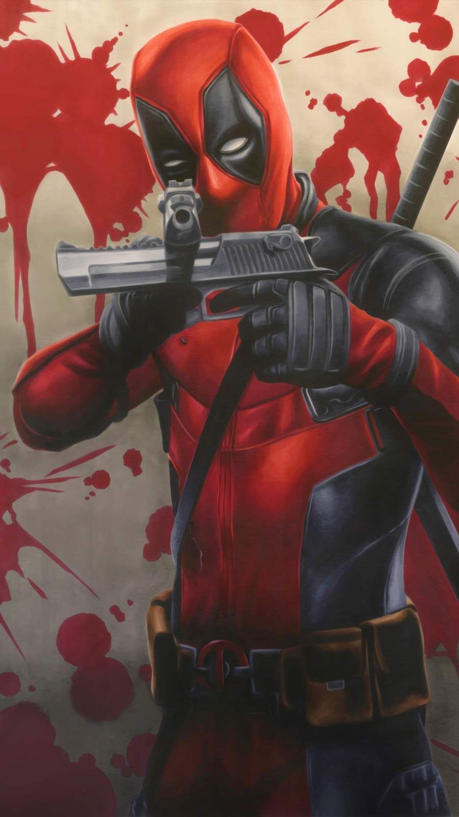 Download Deadpool With Guns IPhone Wallpaper Top Free Awesome