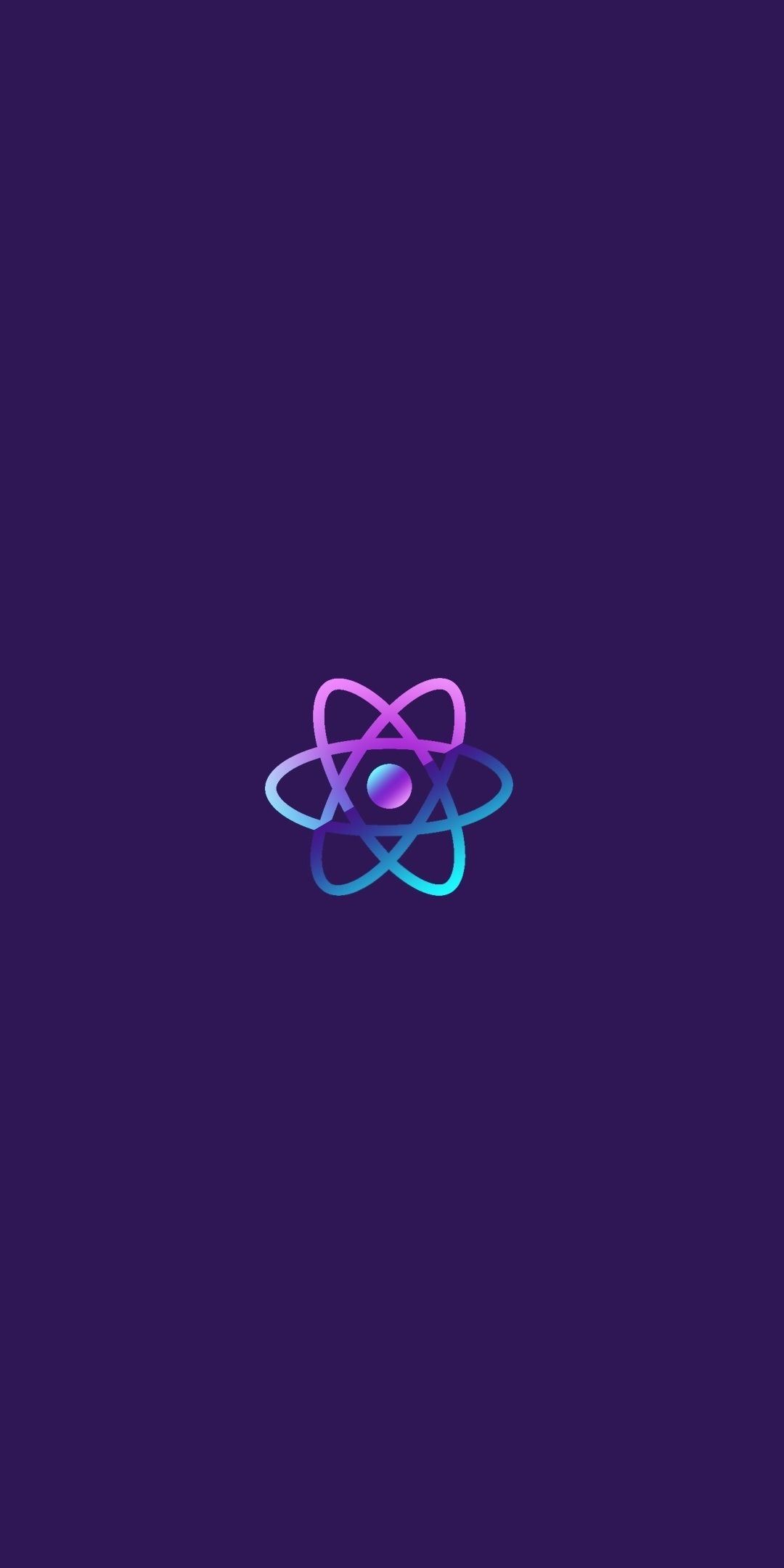 ReactJS, atom, minimal, 1080x2160 wallpaper. Healing logo, Atom, iPhone background