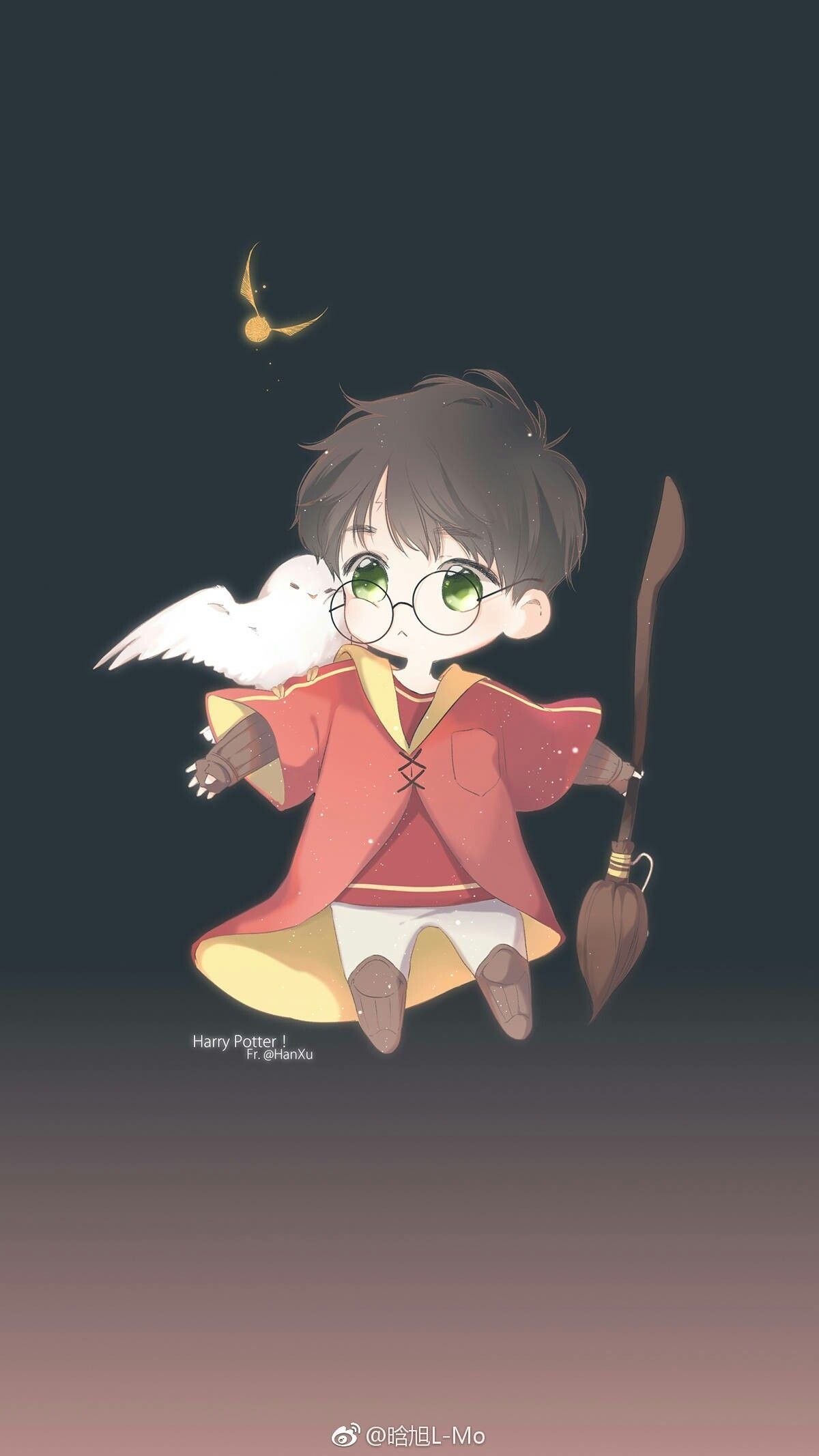 Wallpaper Background Harry Potter Cartoon