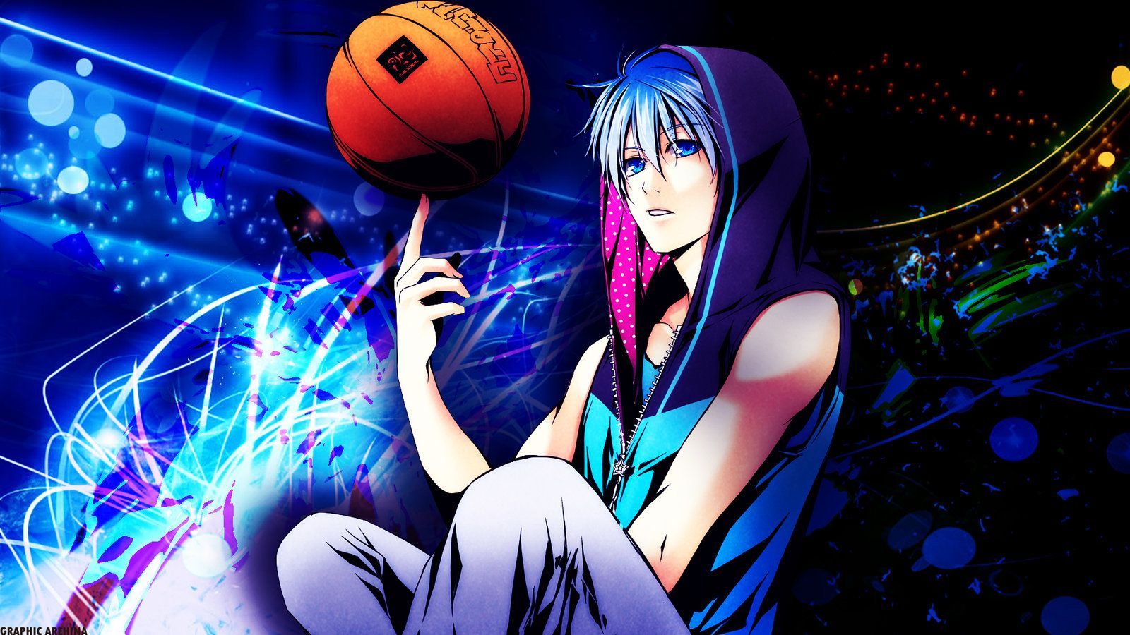 boy playing basketball anime  Arthubai