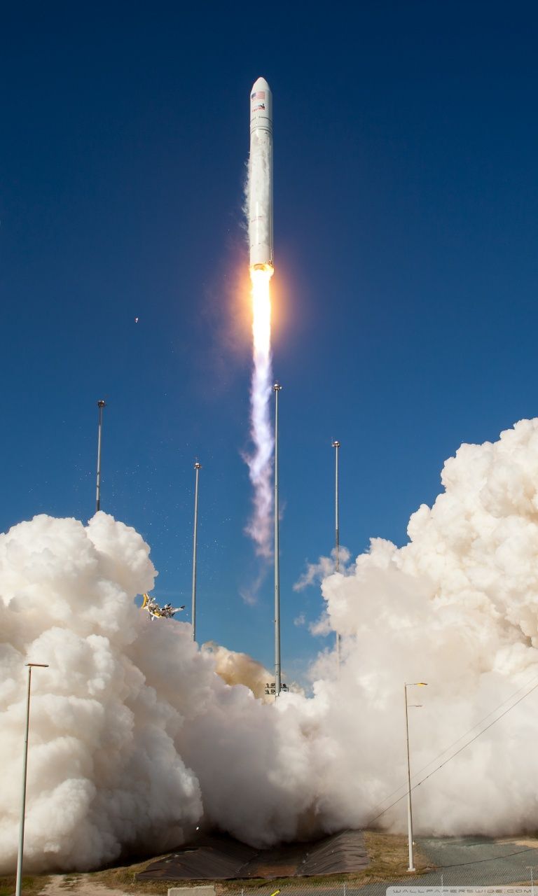 Antares Rocket Test Launch Ultra HD Desktop Background Wallpaper