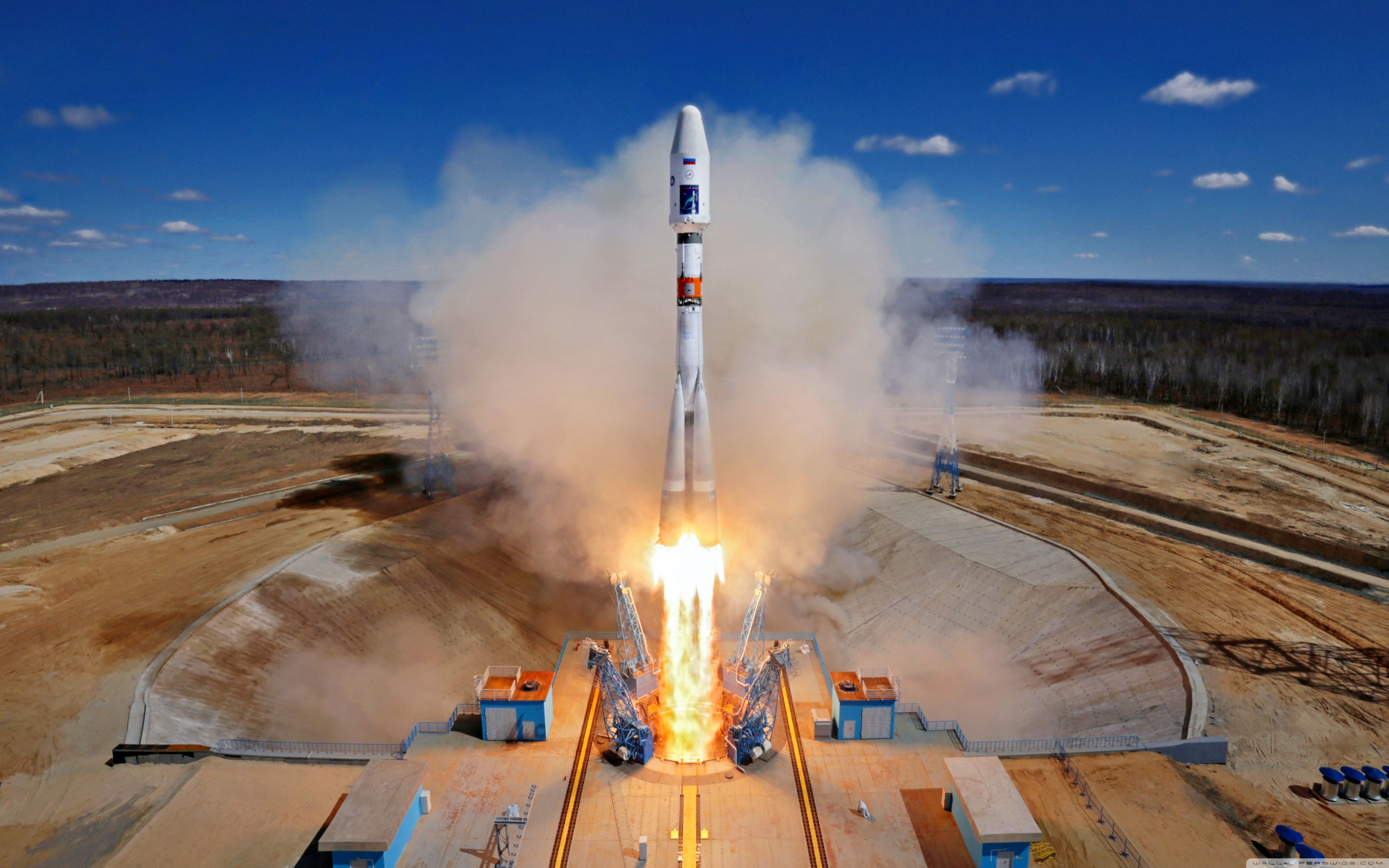 Soyuz rocket, Space Launch, Vostochny Cosmodrome Russia spaceport