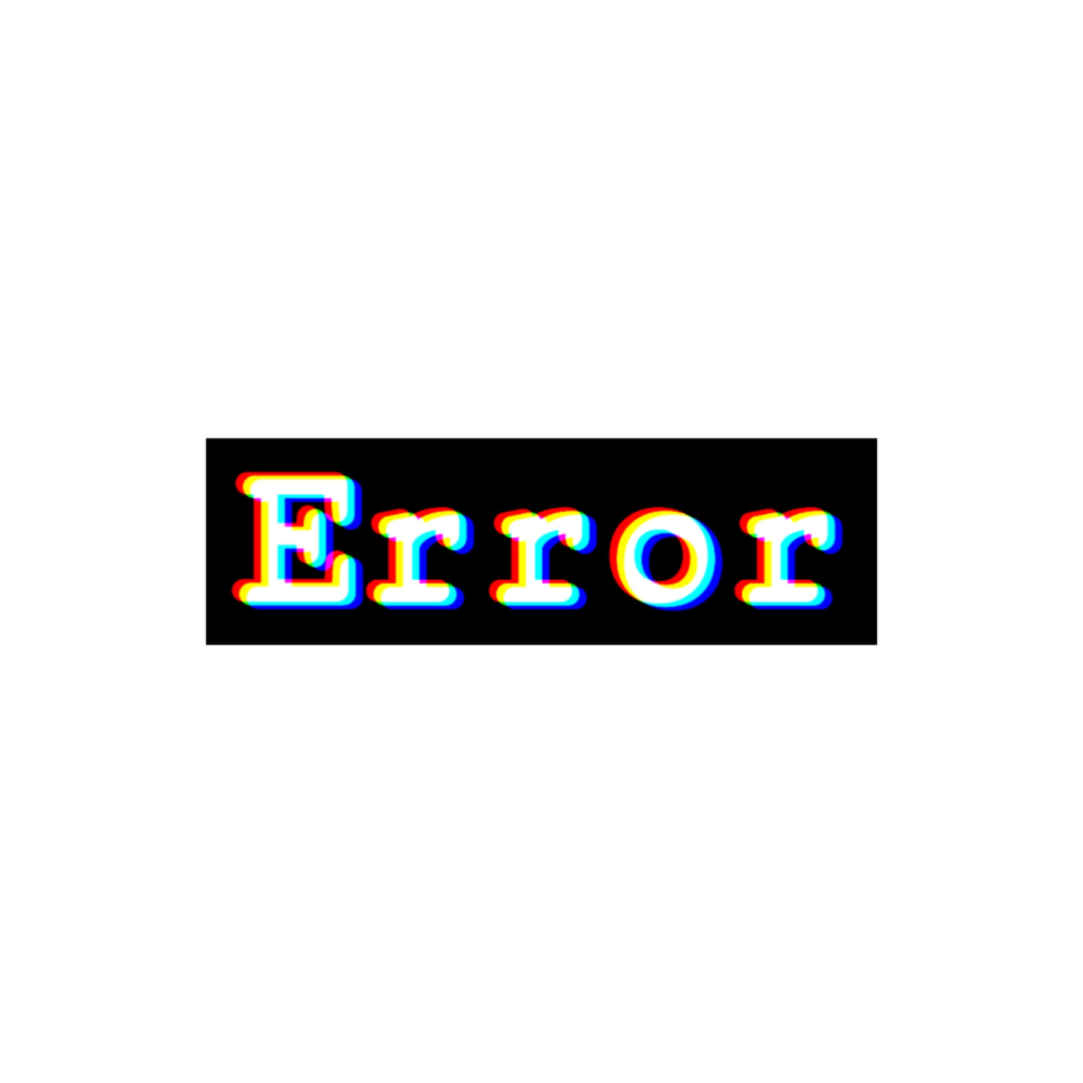 freetoedit #error #black #white #sticker #emilysedit Png